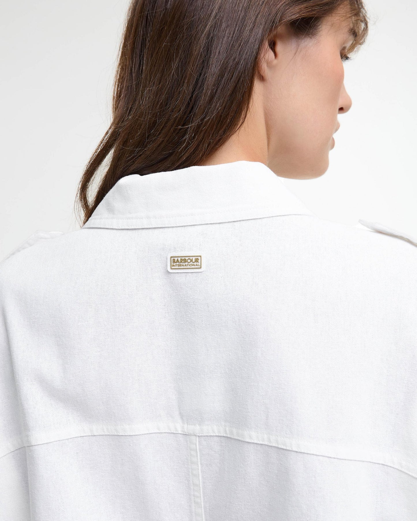 Barbour International Harlow Womens Midi Dress - White