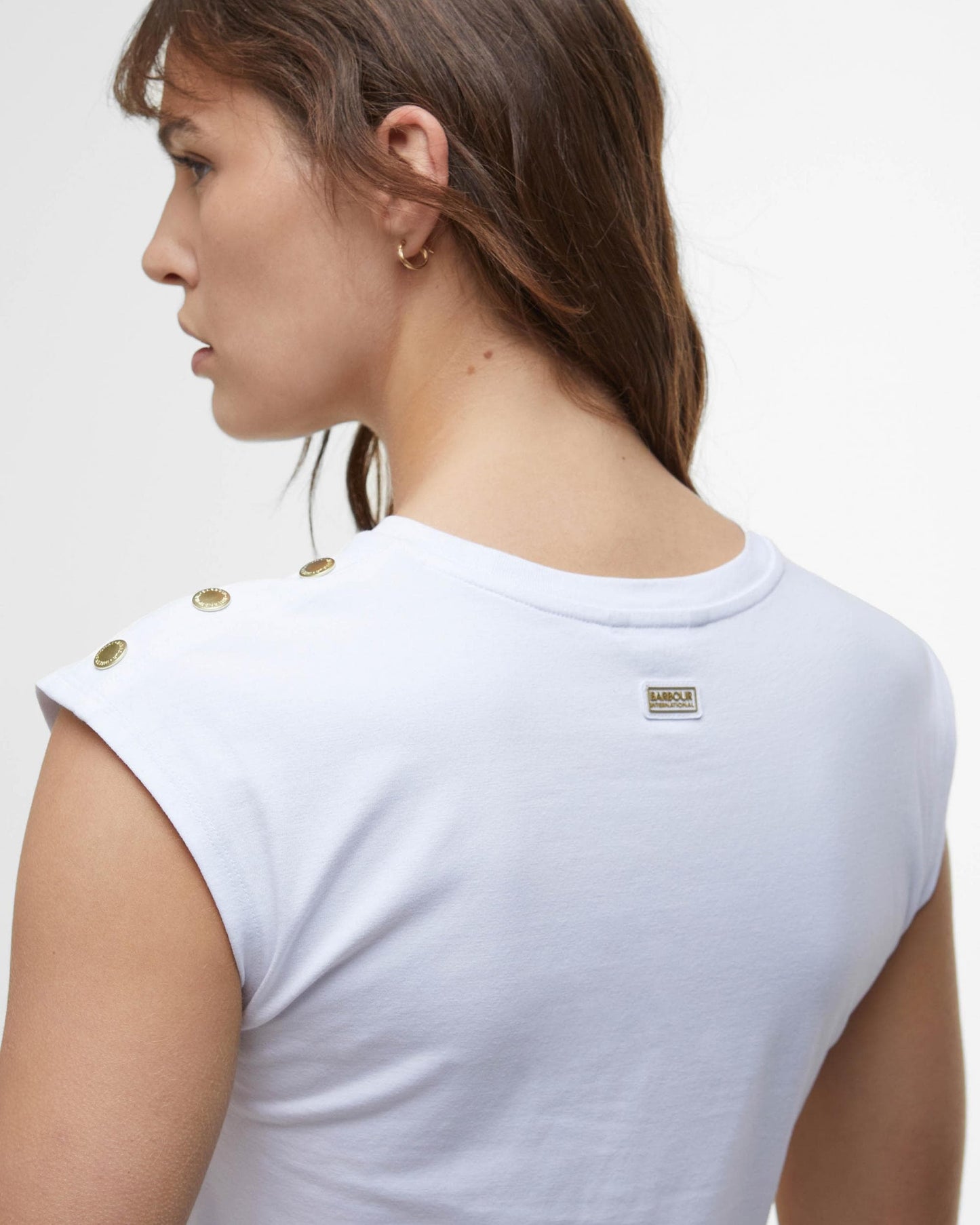 Barbour International Priya Womens Sleeveless Top - White