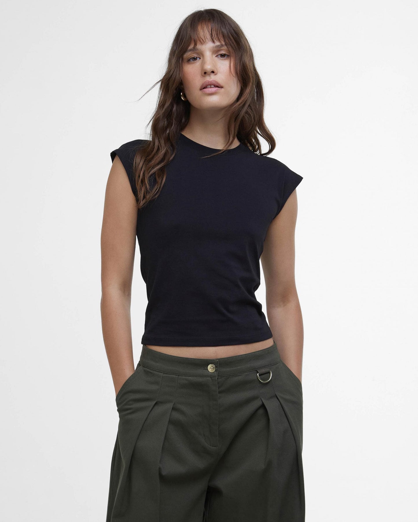 Barbour International Priya Womens Sleeveless Top - Black