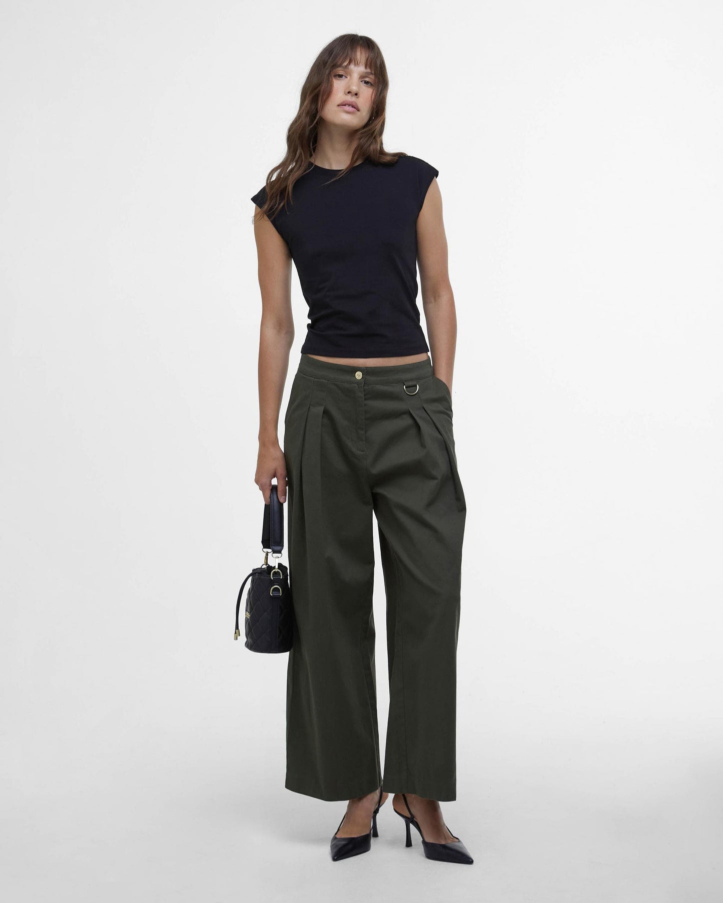 Barbour International Priya Womens Sleeveless Top - Black