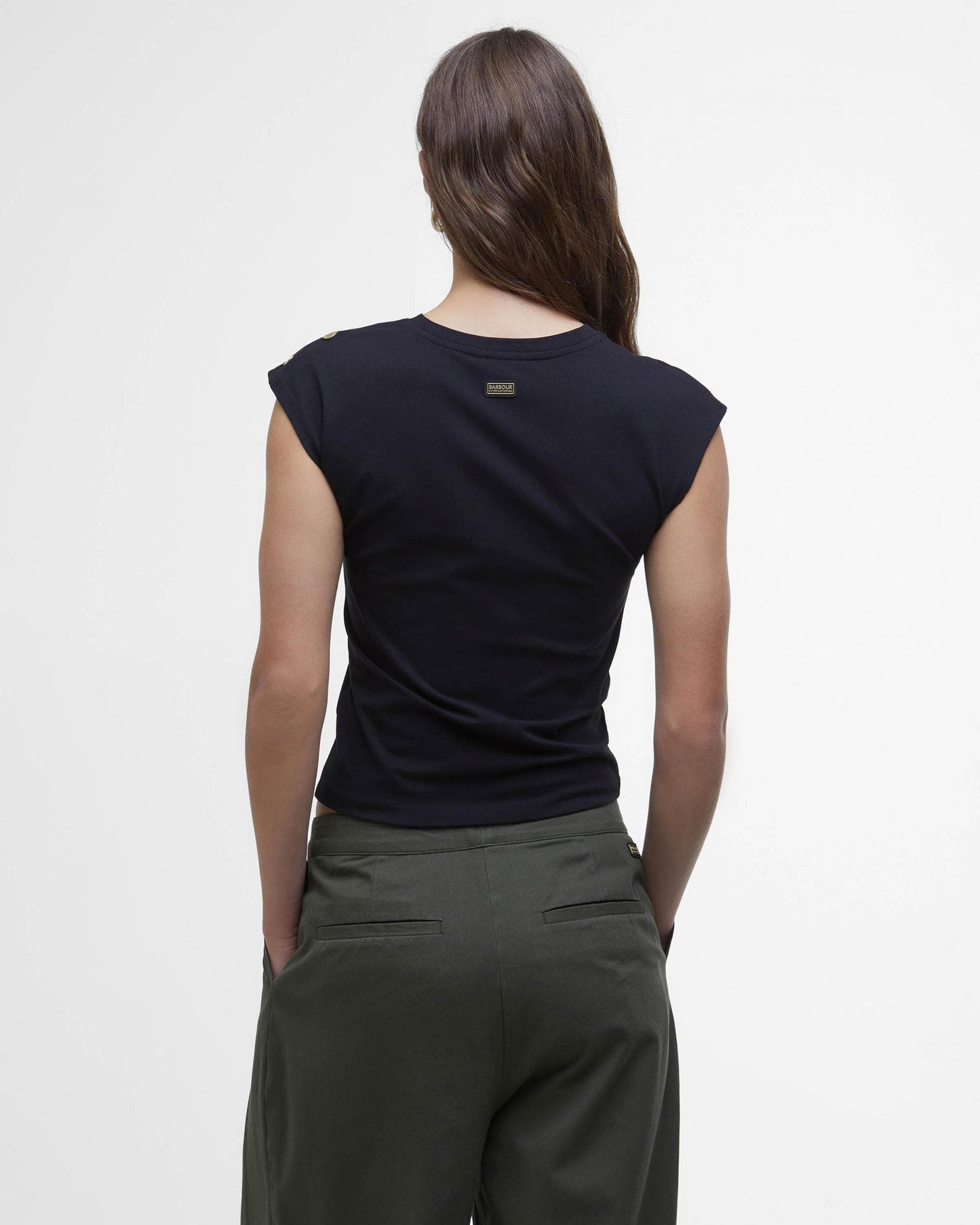 Barbour International Priya Womens Sleeveless Top - Black