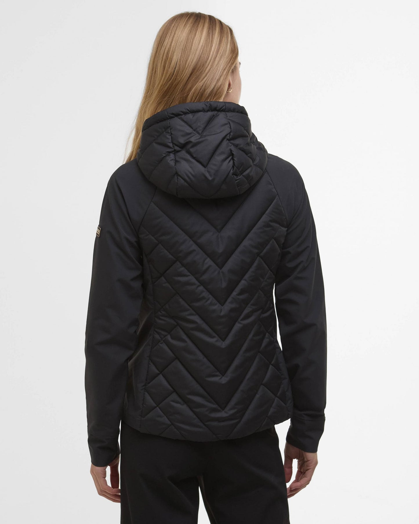 Barbour International Dakota Womens Quilted Sweatshirt - Black