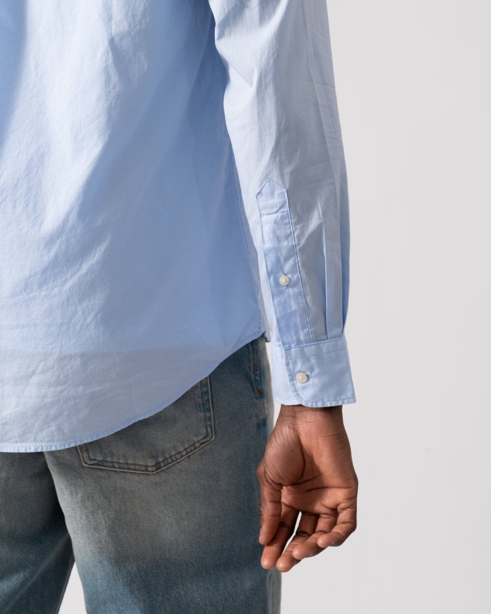 Tommy Hilfiger Core Flex Poplin Mens Long Sleeve Shirt - Sweet Blue