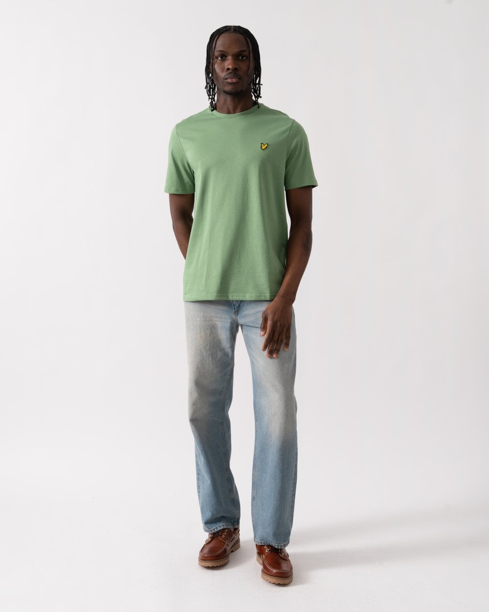Lyle & Scott Plain Mens T-Shirt TS400VOG - X576 Smoke Green