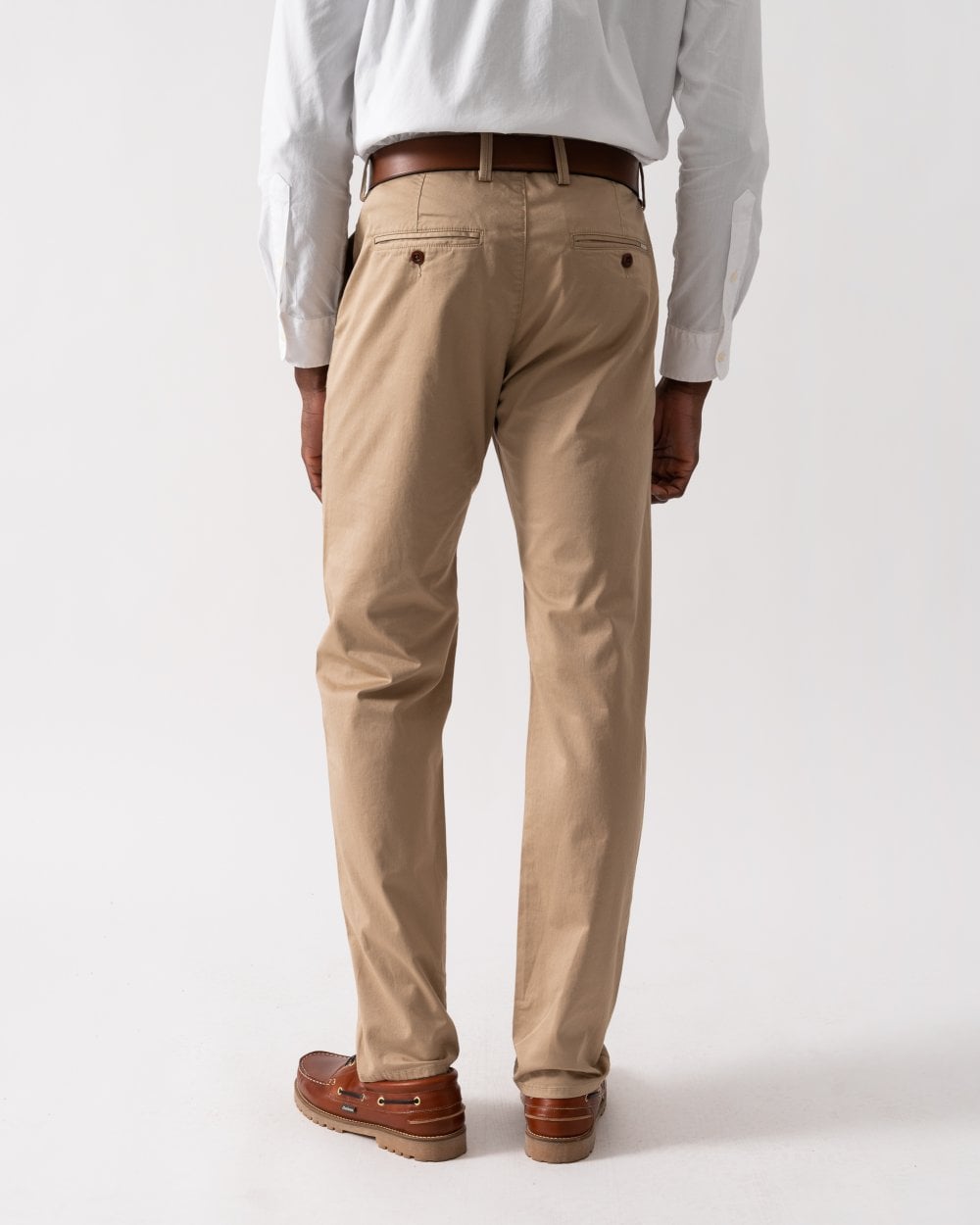 GANT Mens Regular Fit Twill Chinos - 248 Dark Khaki