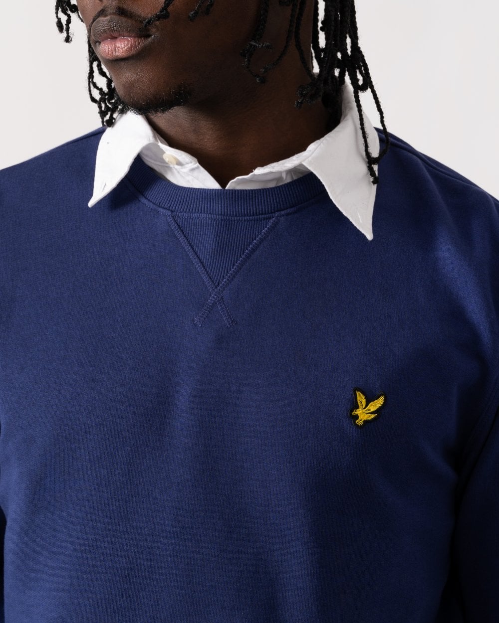 Lyle & Scott Mens Sweatshirt ML424VOG - X568 Deep Indigo