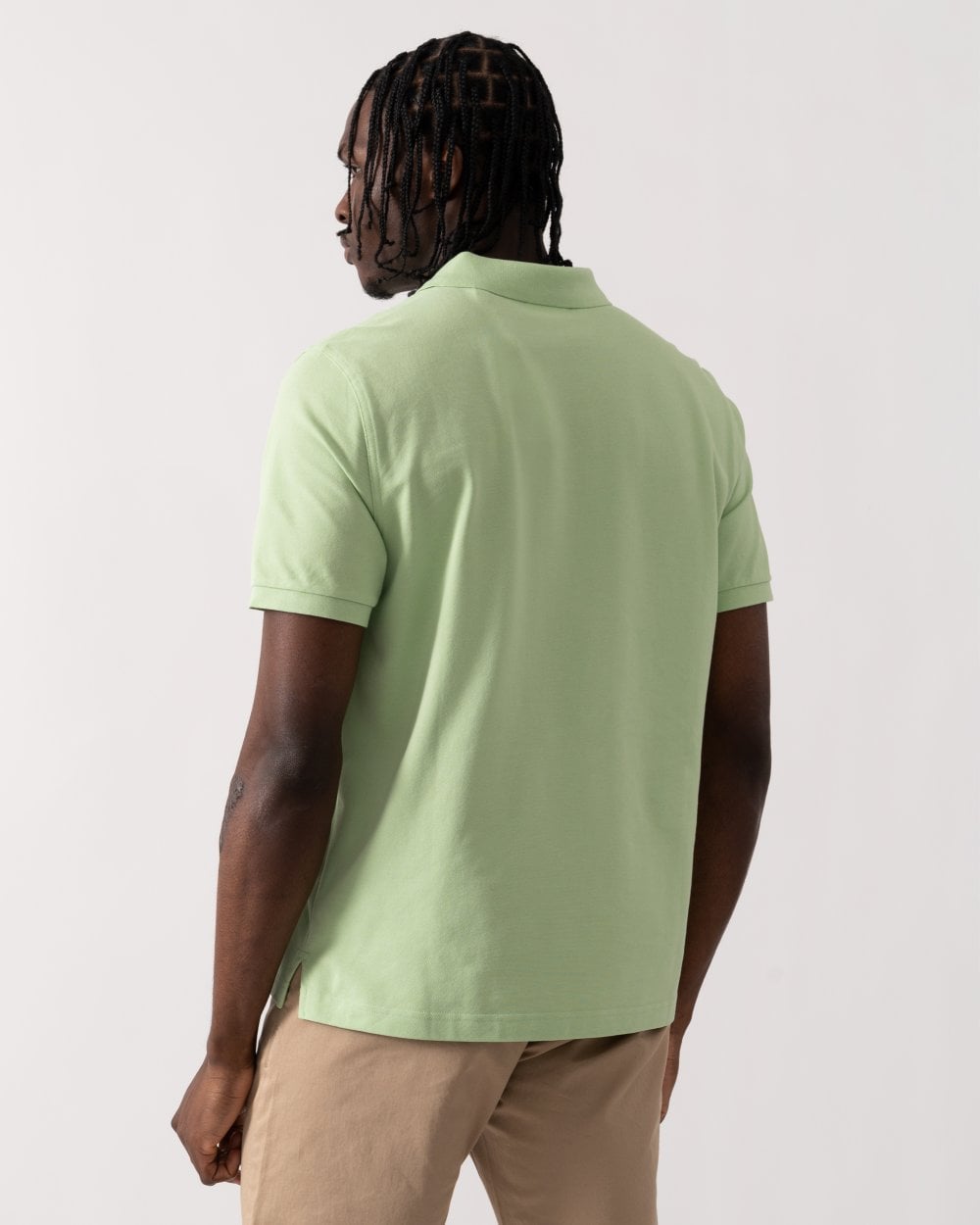 GANT Mens Regular Fit Short Sleeve Shield Logo Pique Polo - 342 Apple Green