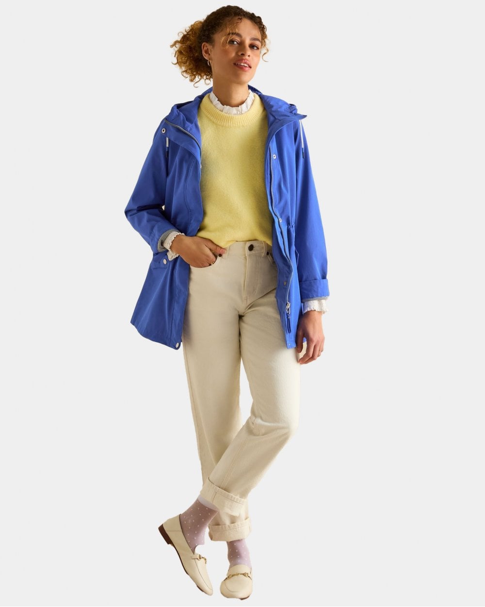 Joules Portwell Womens Raincoat - Blue