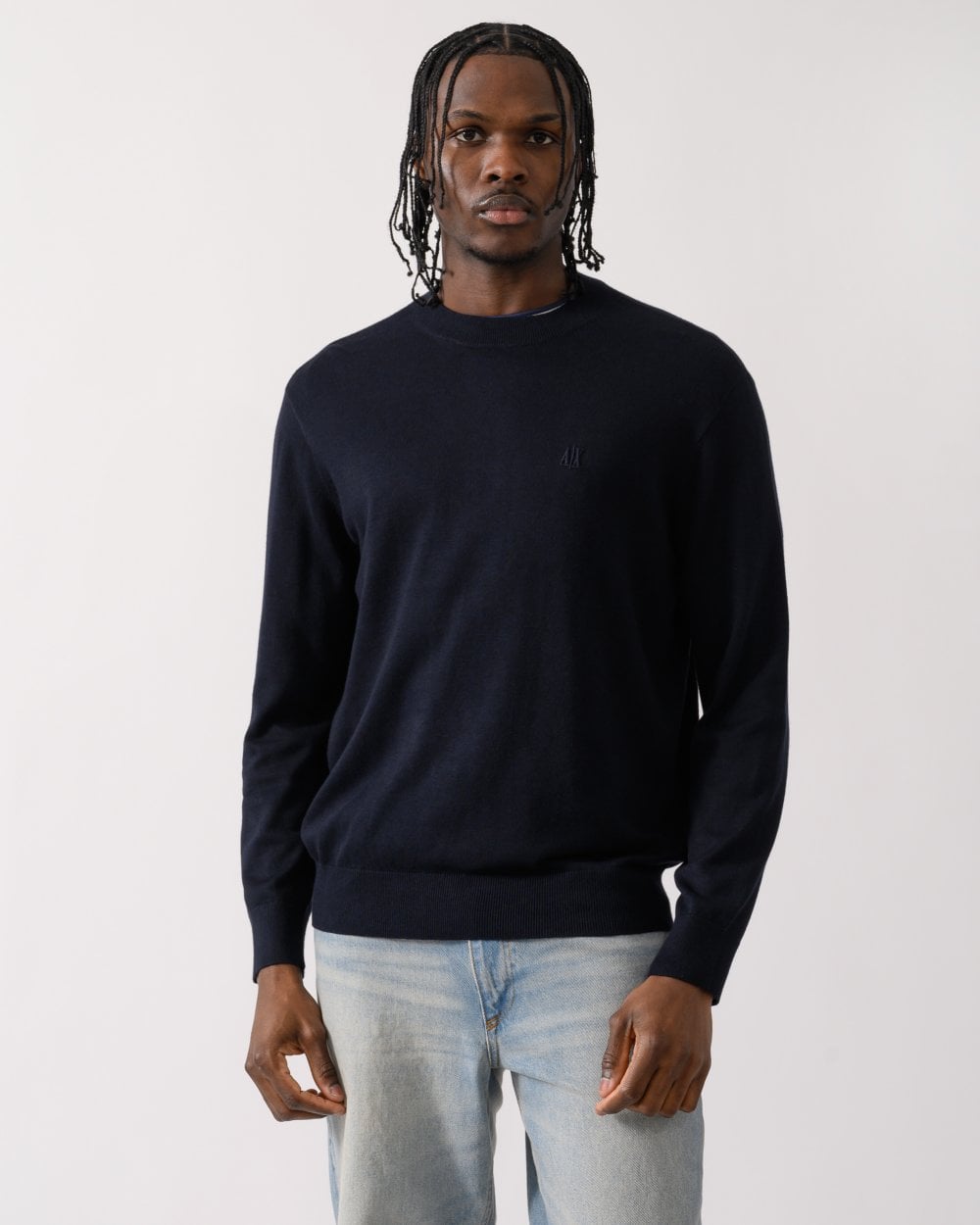 Armani Exchange Armani Exchange Mens Embroidered A|X Logo Jumper