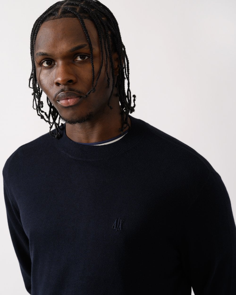 Armani Exchange Armani Exchange Mens Embroidered A|X Logo Jumper