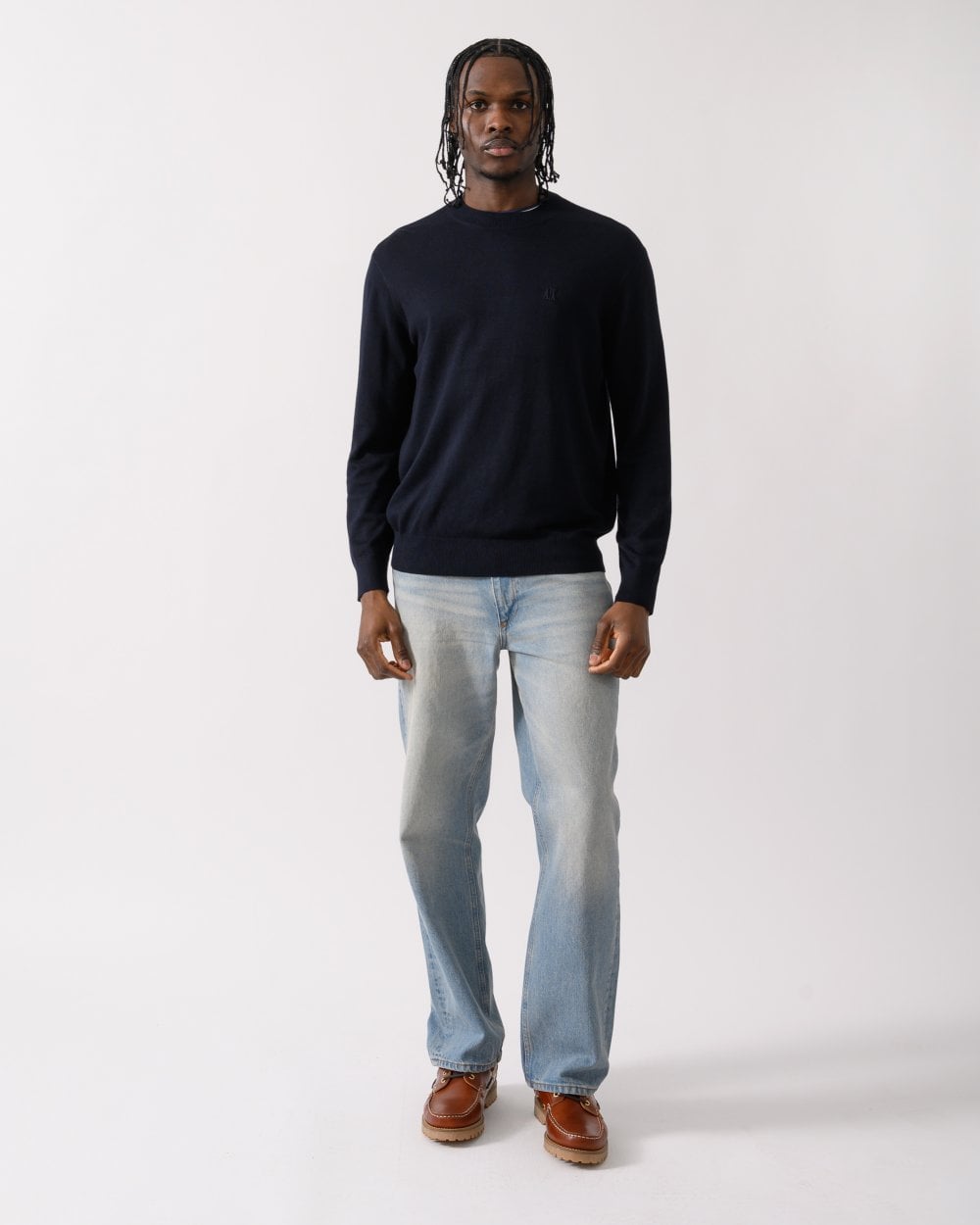 Armani Exchange Armani Exchange Mens Embroidered A|X Logo Jumper