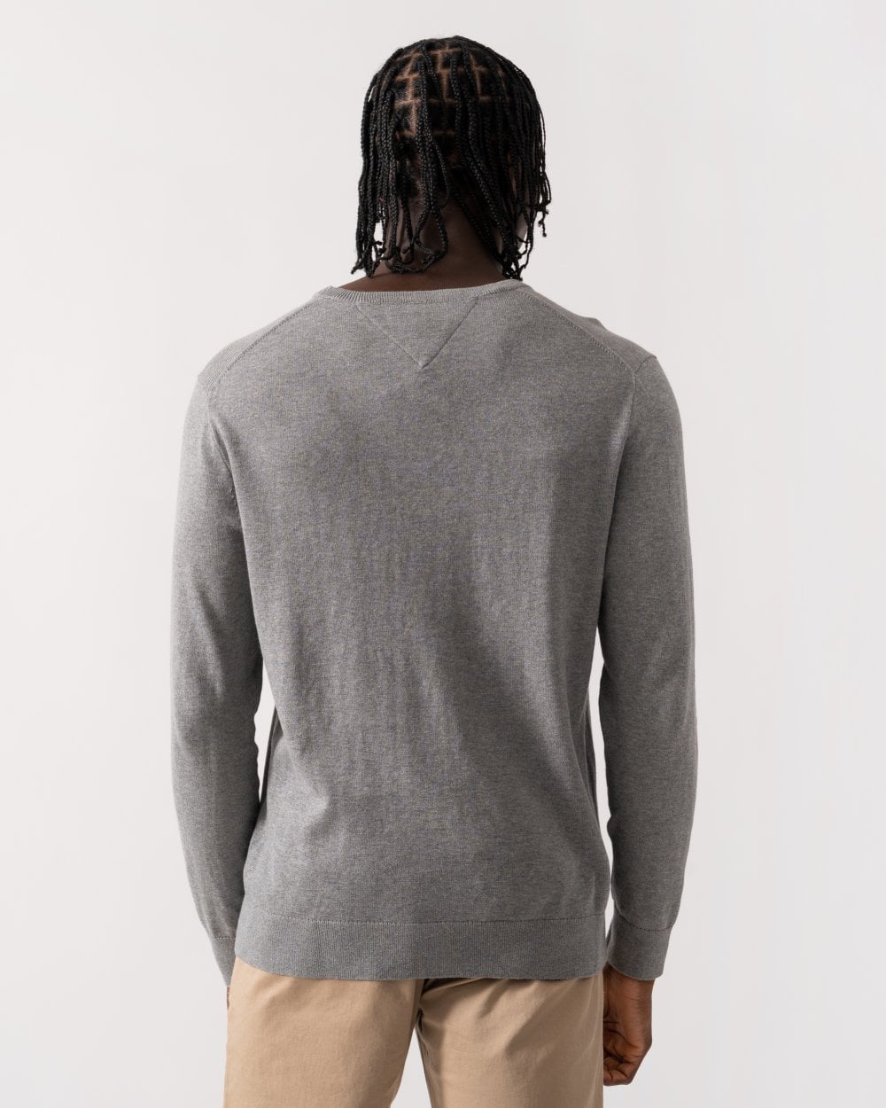 Tommy Hilfiger Core Essential Cotton Crew Mens Sweatshirt - Medium Grey Heather