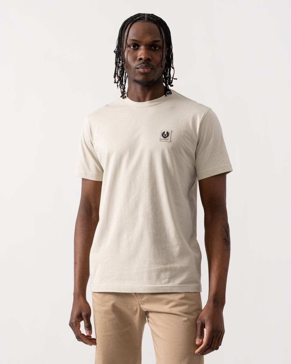 Belstaff Short Sleeved Mens Logo Patch T-Shirt