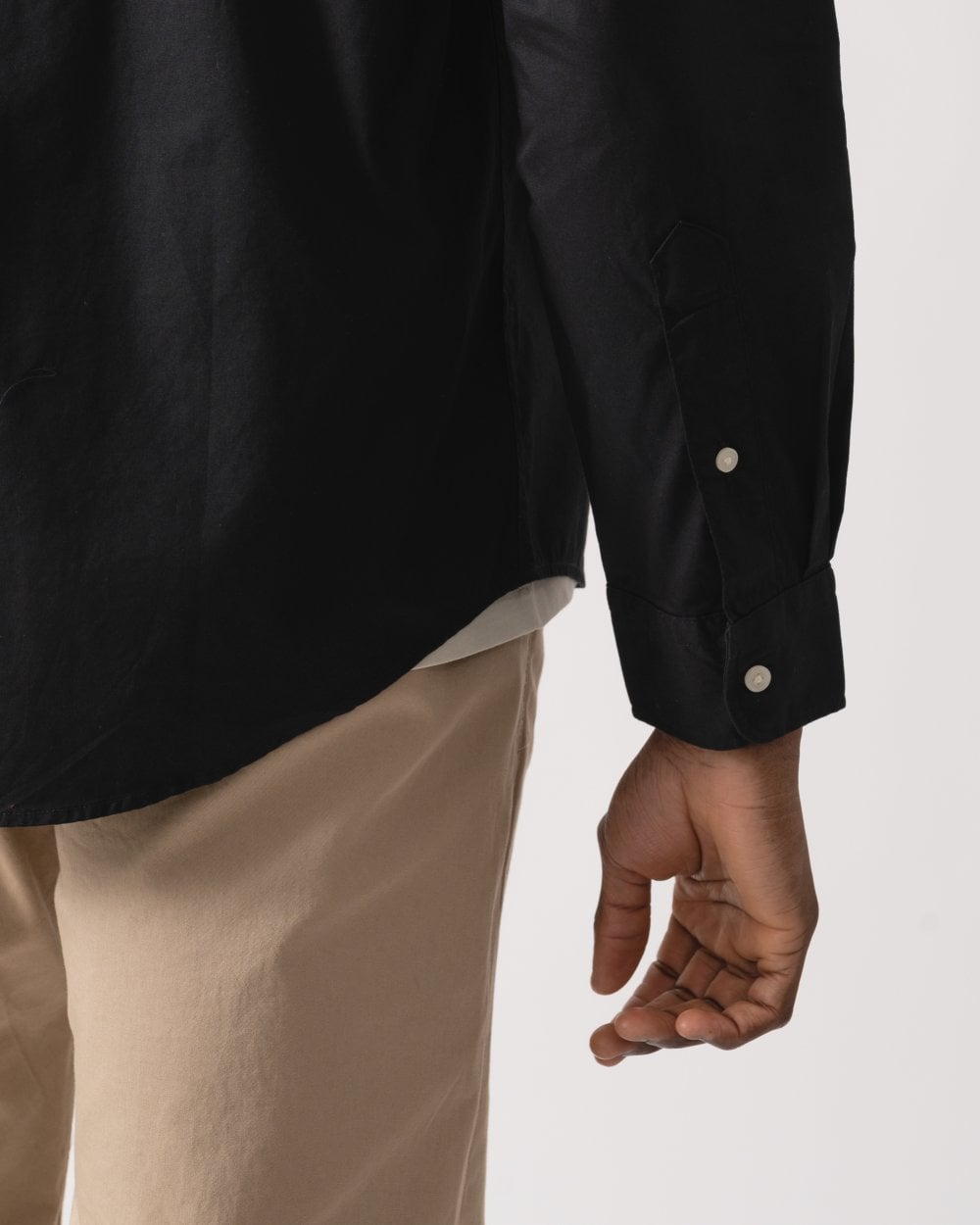 Tommy Hilfiger Core Flex Poplin Mens Long Sleeve Shirt - Black