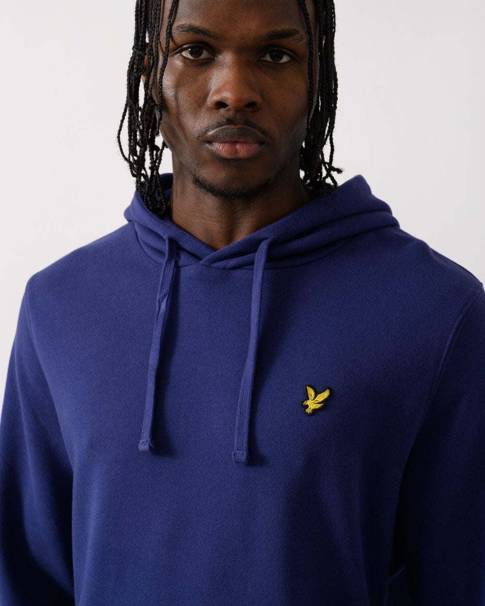 Lyle & Scott Mens Pullover Hoodie - X568 Deep Indigo