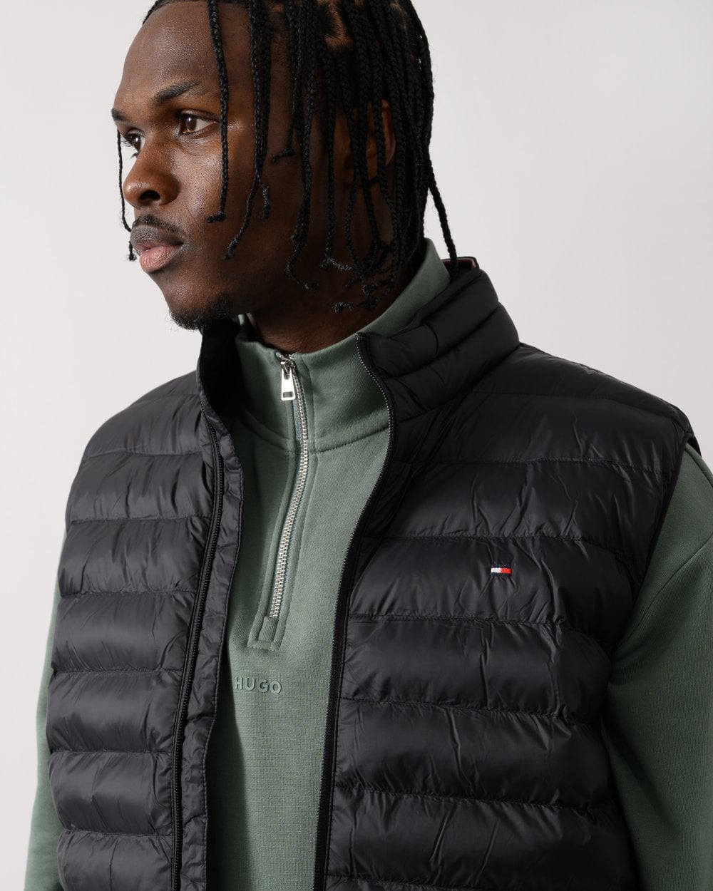 Tommy Hilfiger Core Packable Recycled Mens Gilet - Black