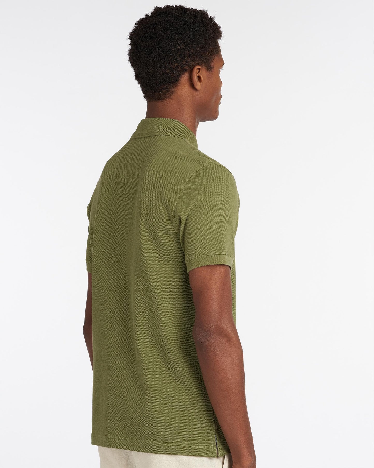 Barbour Tartan Pique Mens Polo S/S 25 - Burnt Olive