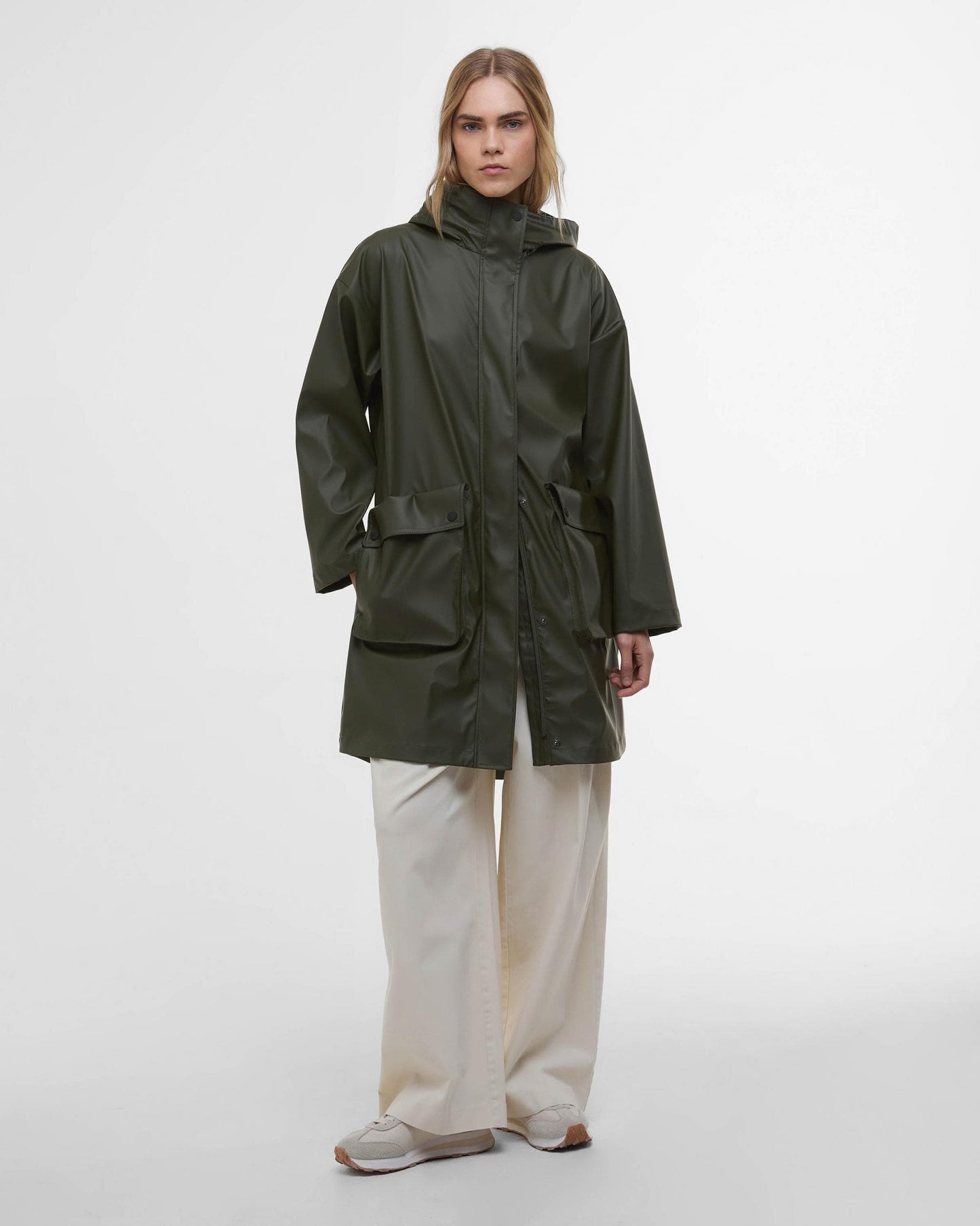 Barbour International Atlas Womens Showerproof Jacket - Envy Green