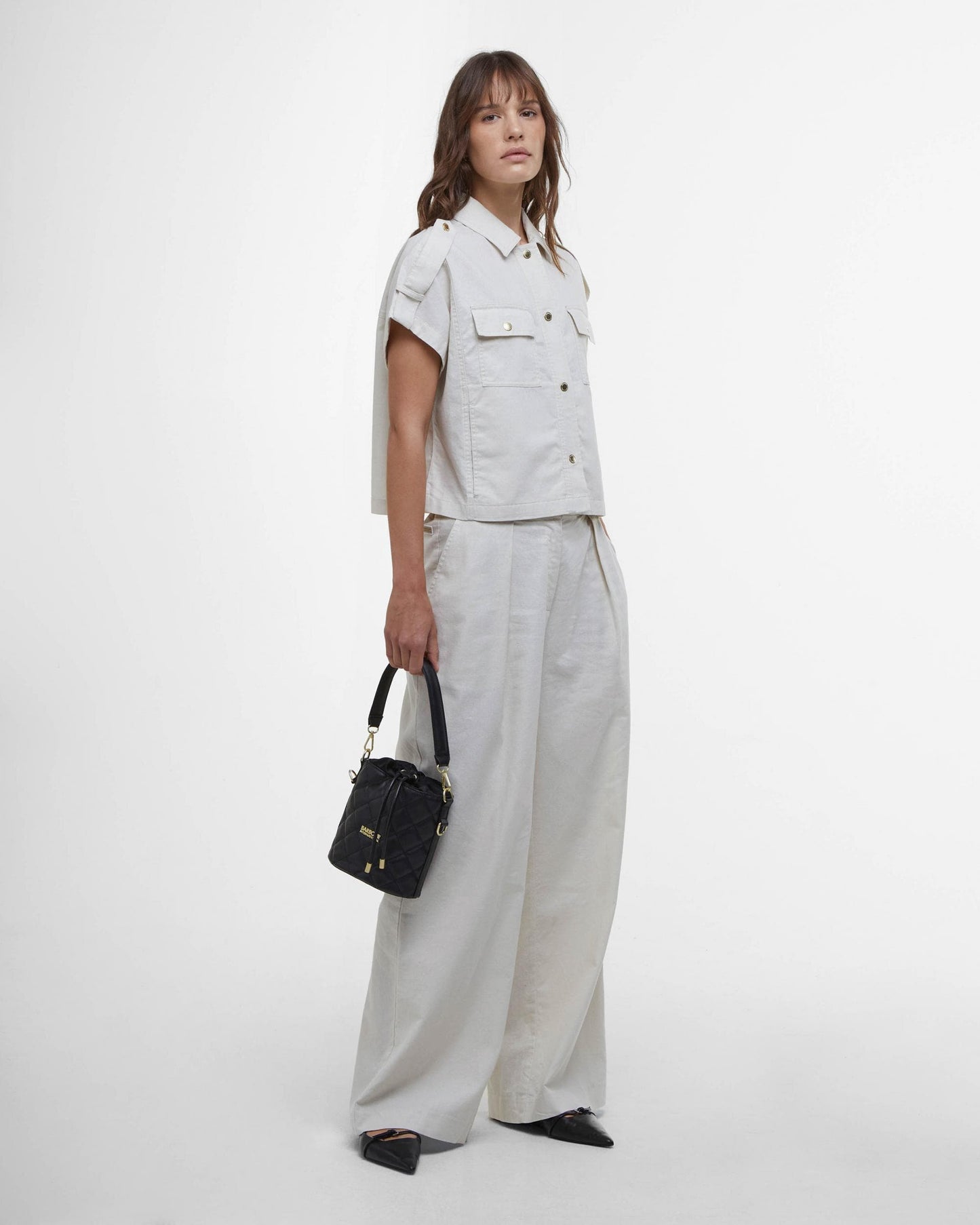 Barbour International Riley Womens Trousers - Light Stone