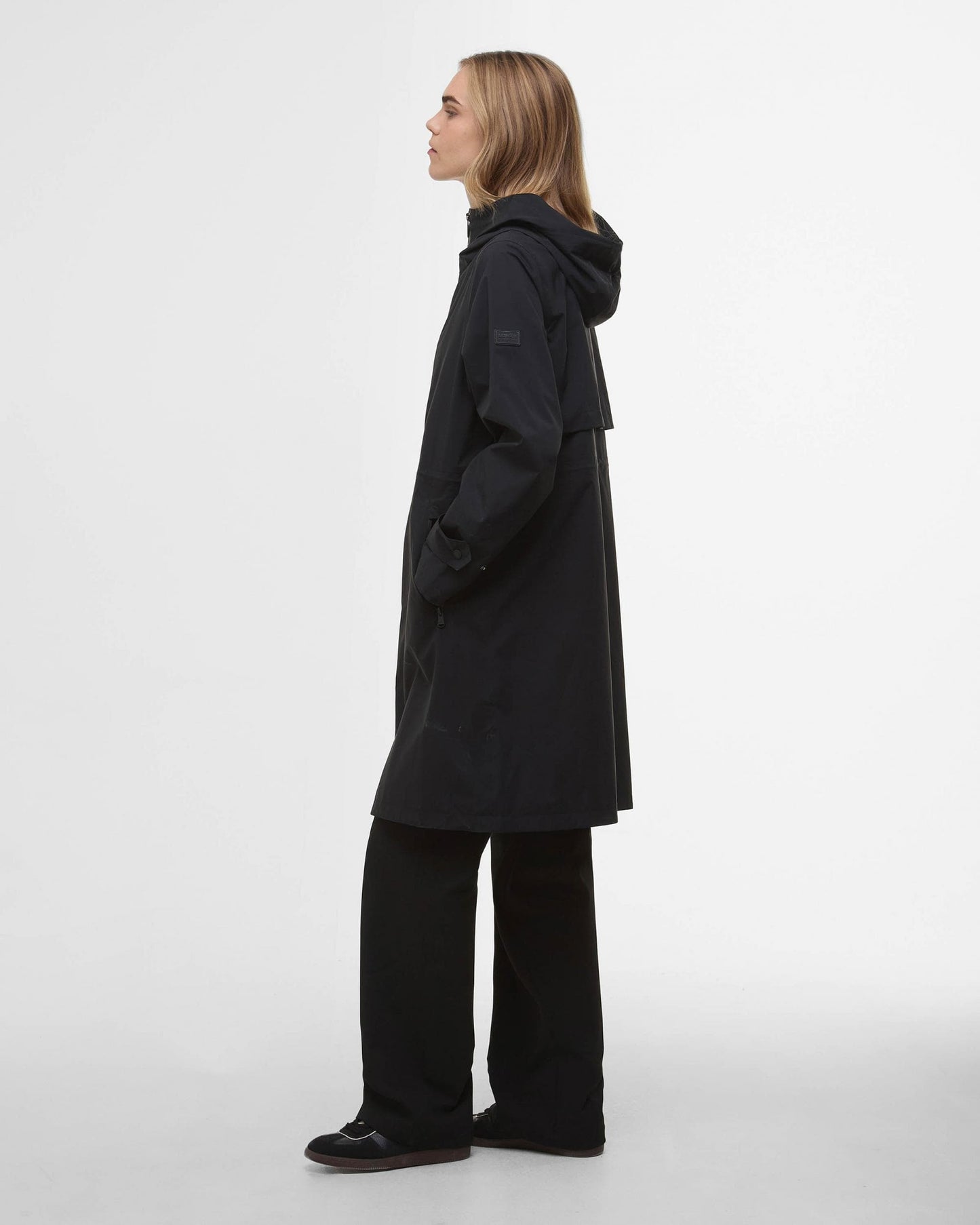 Barbour International Long Kyra Womens Waterproof Jacket - Black