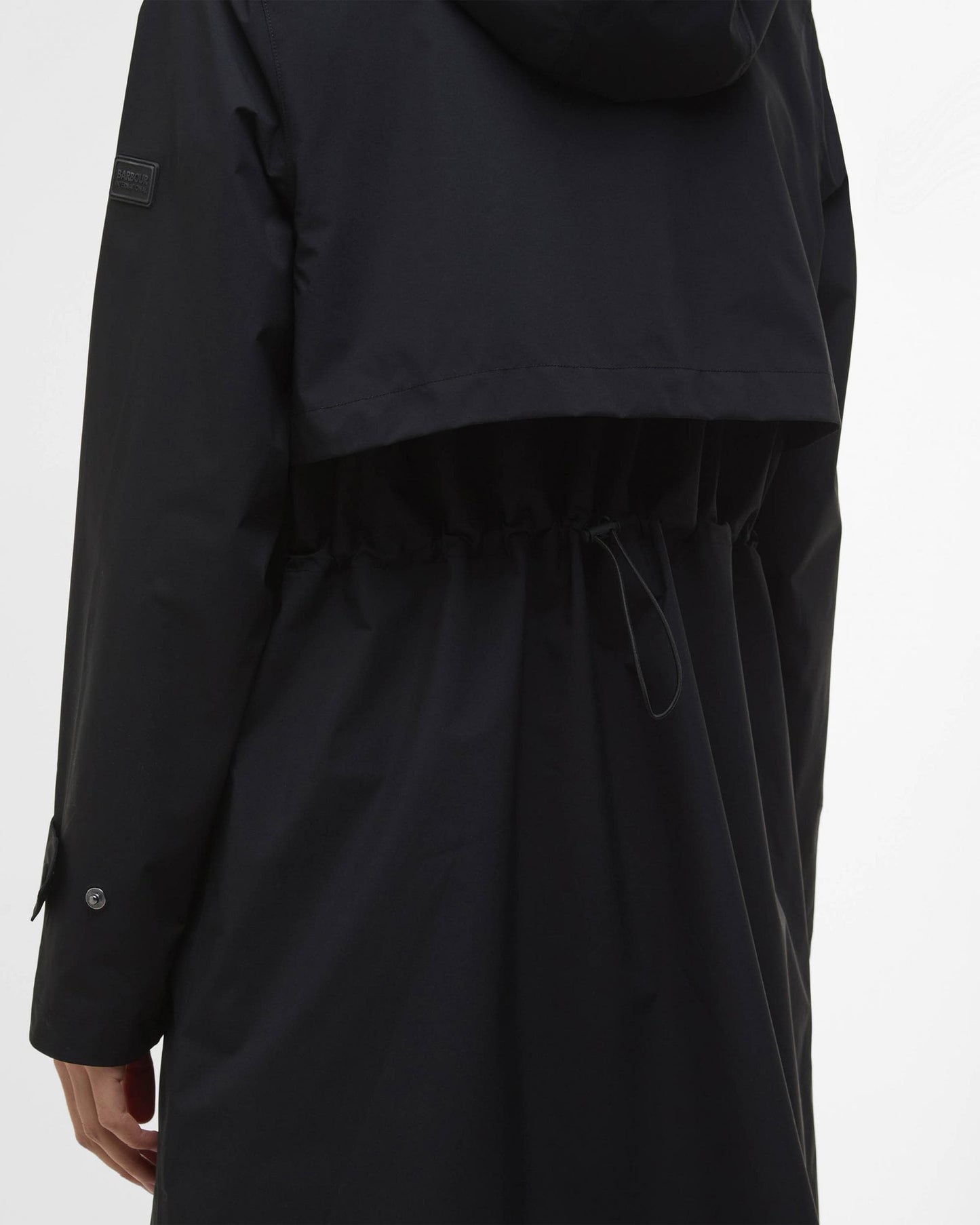 Barbour International Long Kyra Womens Waterproof Jacket - Black