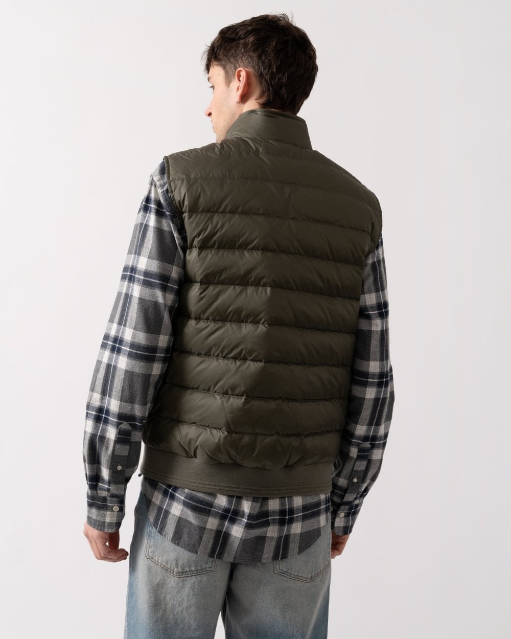 Belstaff Mens Lightweight Down Circuit Gilet - Surplus Green