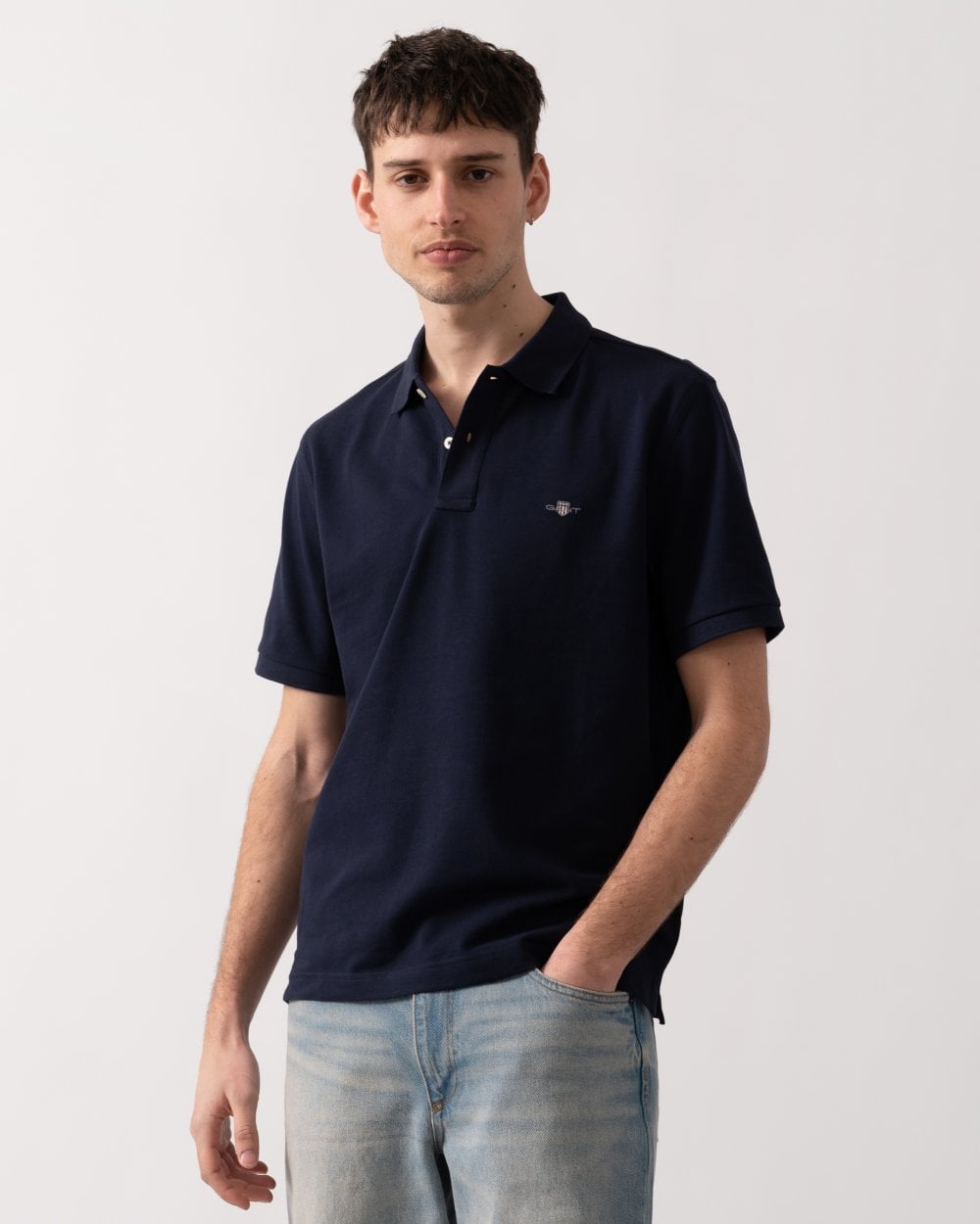 GANT Mens Regular Fit Embroidered Archive Shield Polo