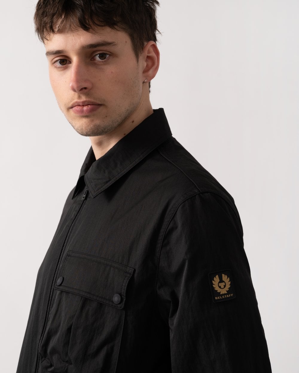 Belstaff Drome Mens Overshirt - Black