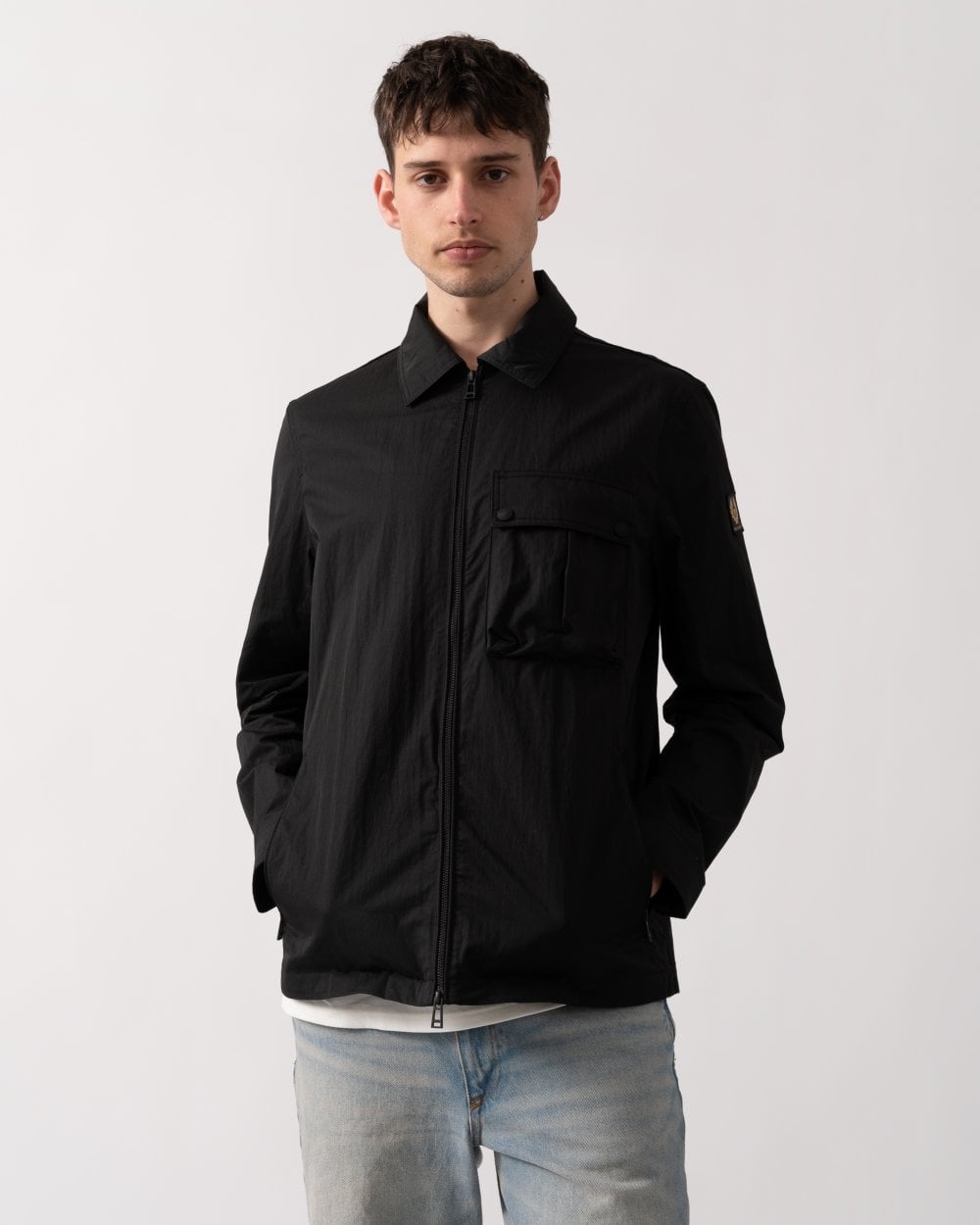 Belstaff Drome Mens Overshirt - Black