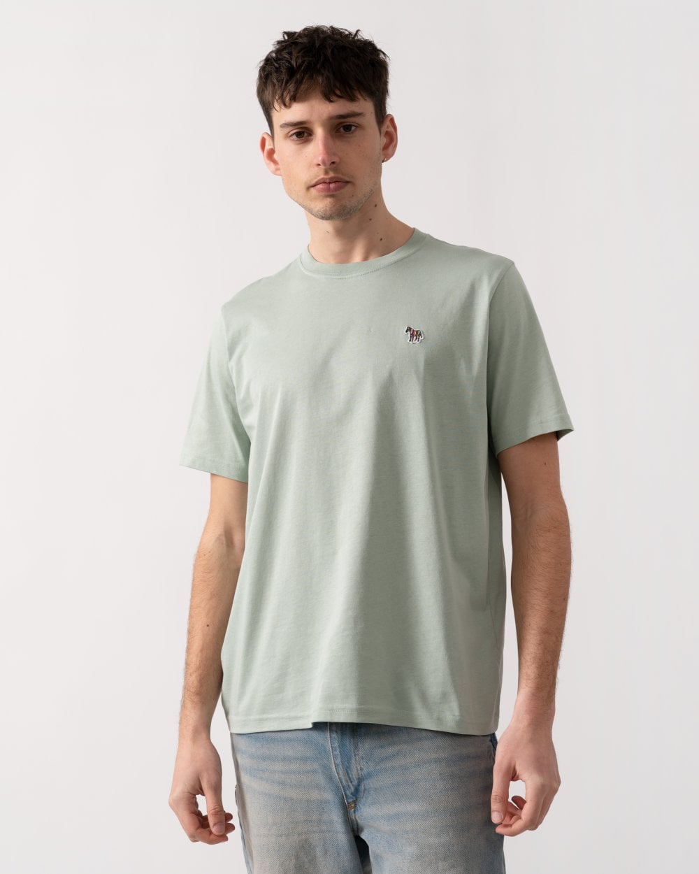 PS Paul Smith Mens Regular Fit Short Sleeve Zebra T-Shirt