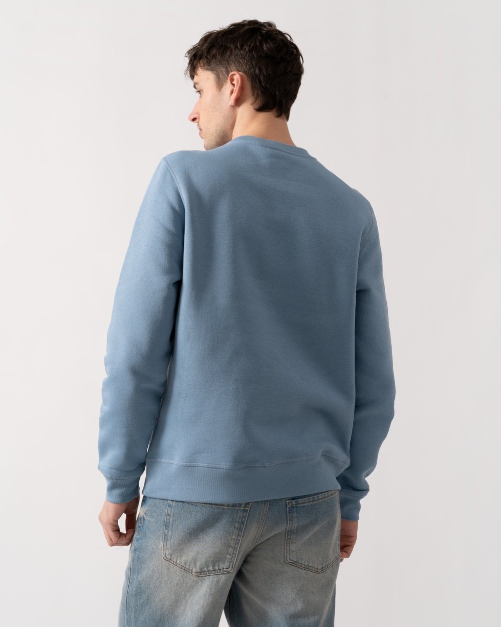 PS Paul Smith Mens Regular Fit Zebra Puff Sweatshirt - 40 Light Blue