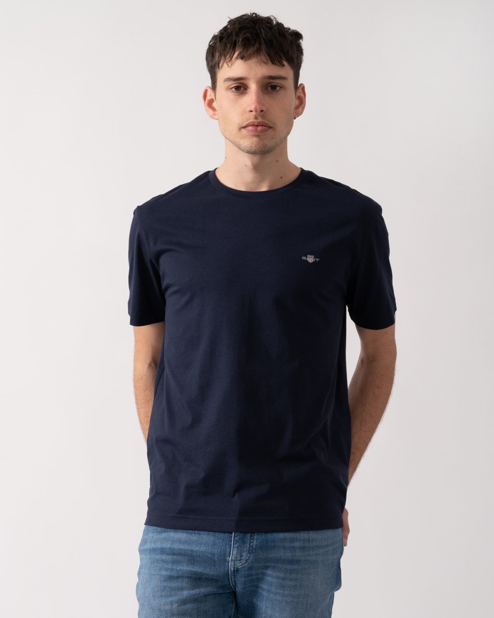 GANT Mens Seasonal Essential Embroidered Archive Shield T-Shirt