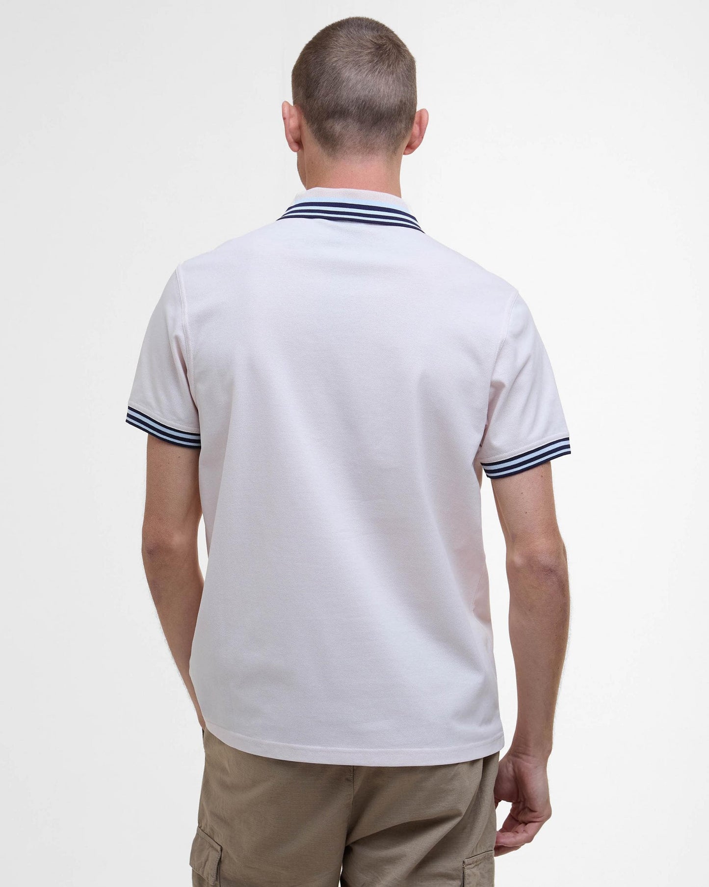 Barbour International Caleb Multi Mens Polo Shirt - Quartz Pink