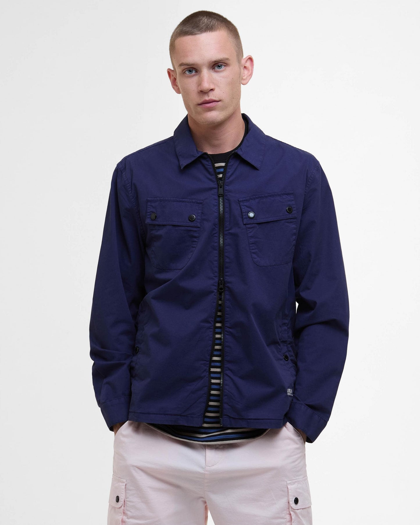Barbour International Hayden Mens Overshirt - Midnight Blue