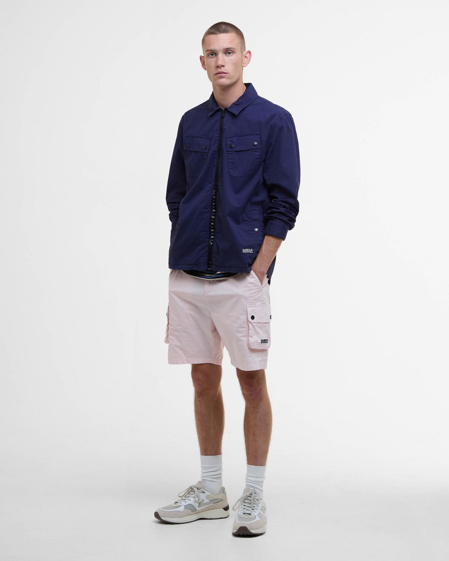 Barbour International Hayden Mens Overshirt - Midnight Blue