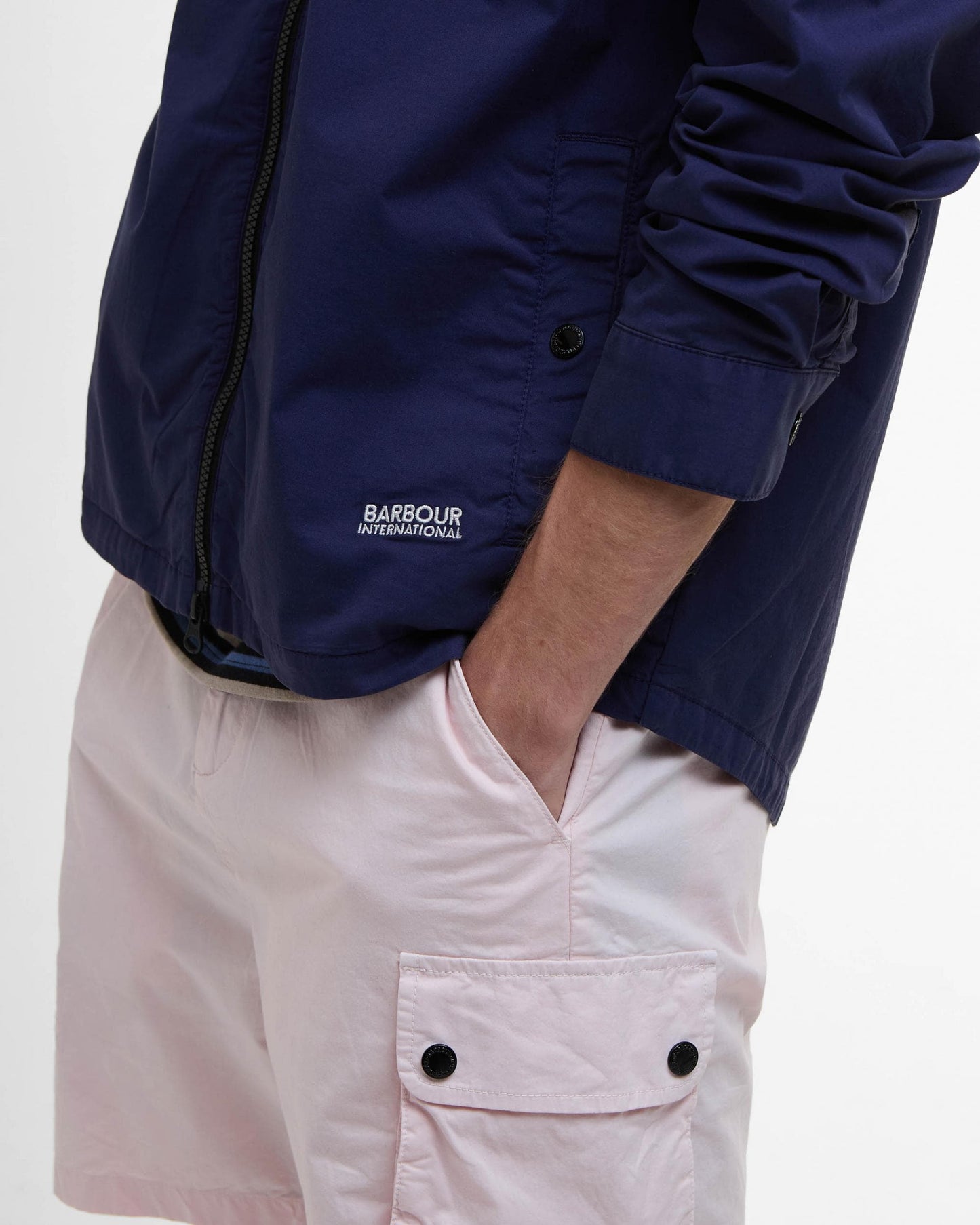 Barbour International Hayden Mens Overshirt - Midnight Blue