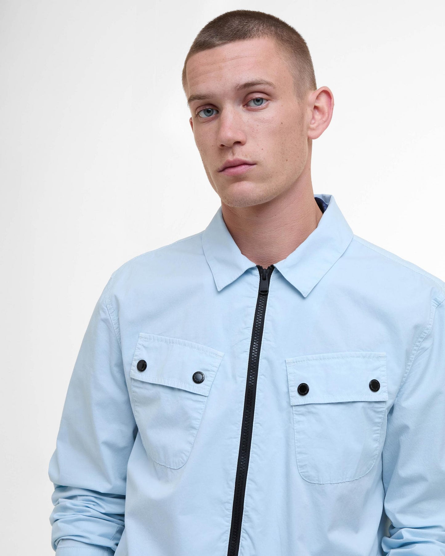 Barbour International Hayden Mens Overshirt - Ice Water