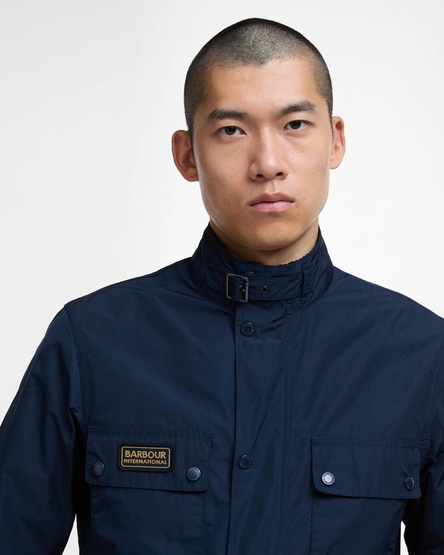 Barbour International Merton Shell Mens Showerproof Jacket - Navy