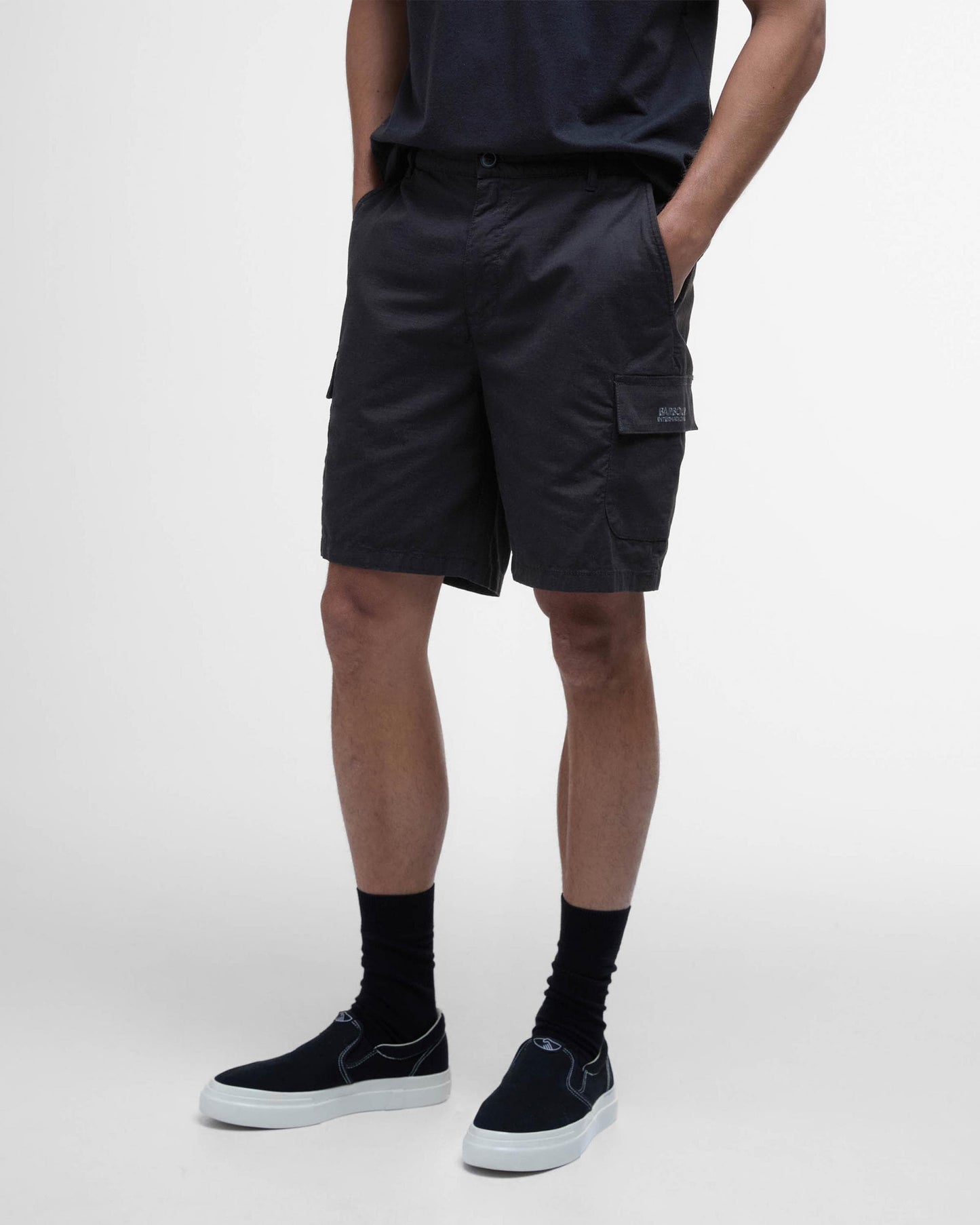 Barbour International Mens Ripstop Shorts - Black