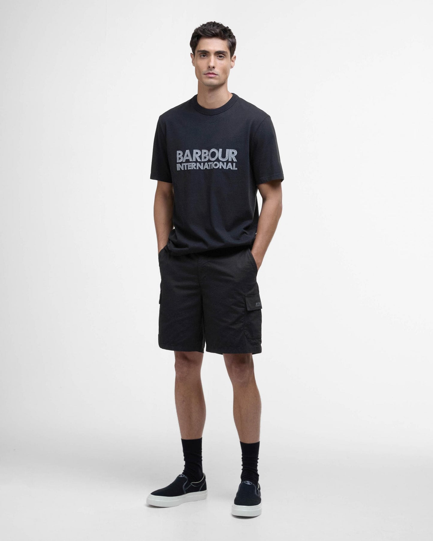 Barbour International Mens Ripstop Shorts - Black