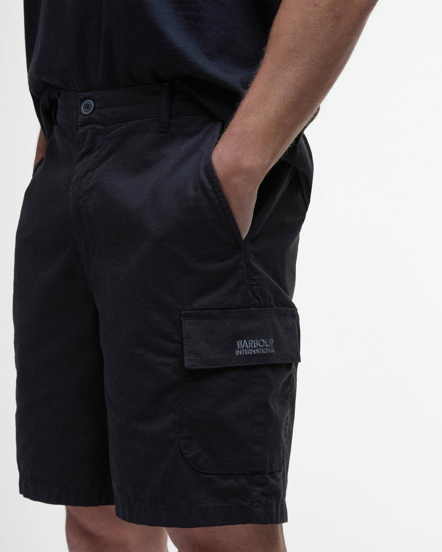 Barbour International Mens Ripstop Shorts - Black