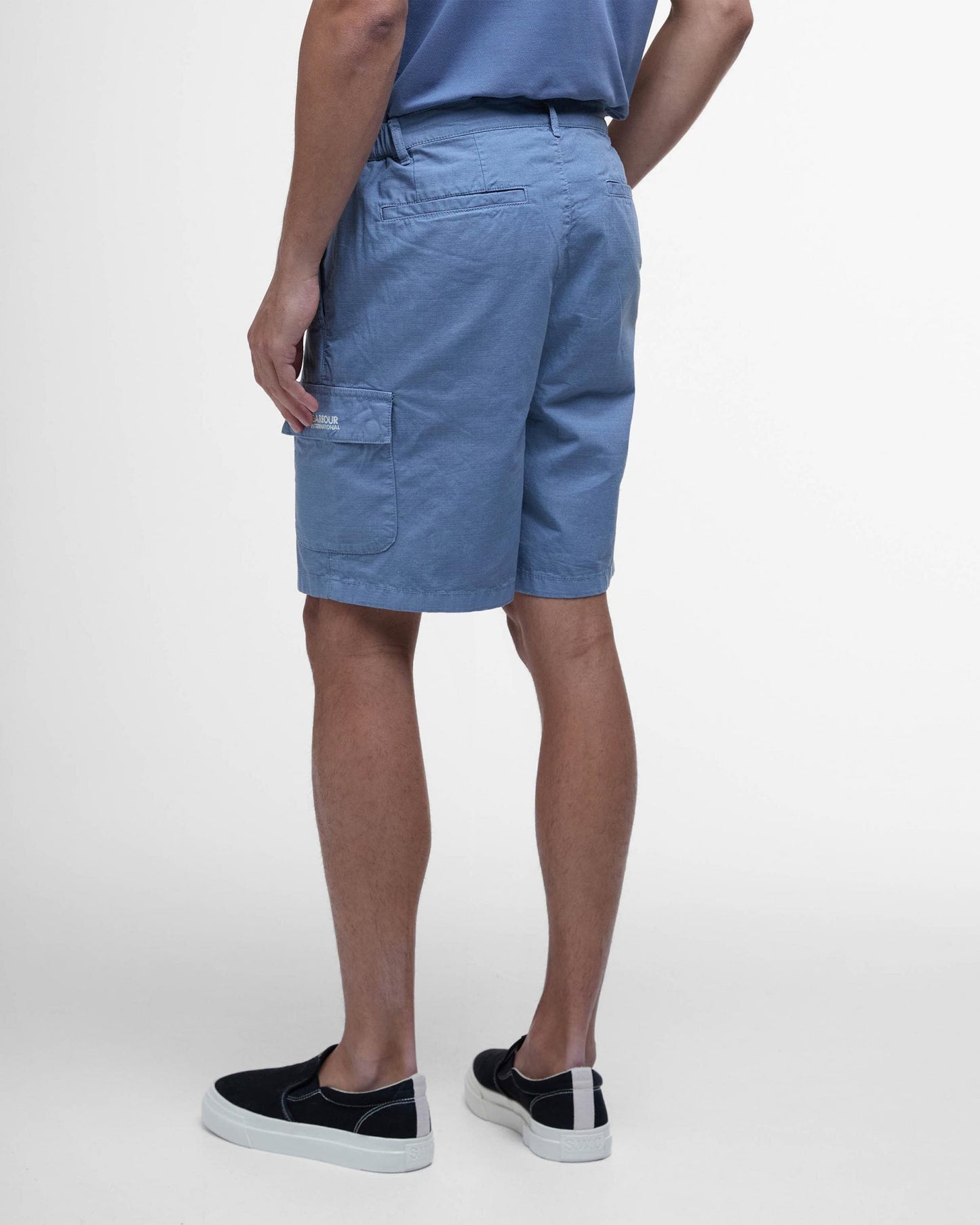 Barbour International Mens Ripstop Shorts - Washed Blue