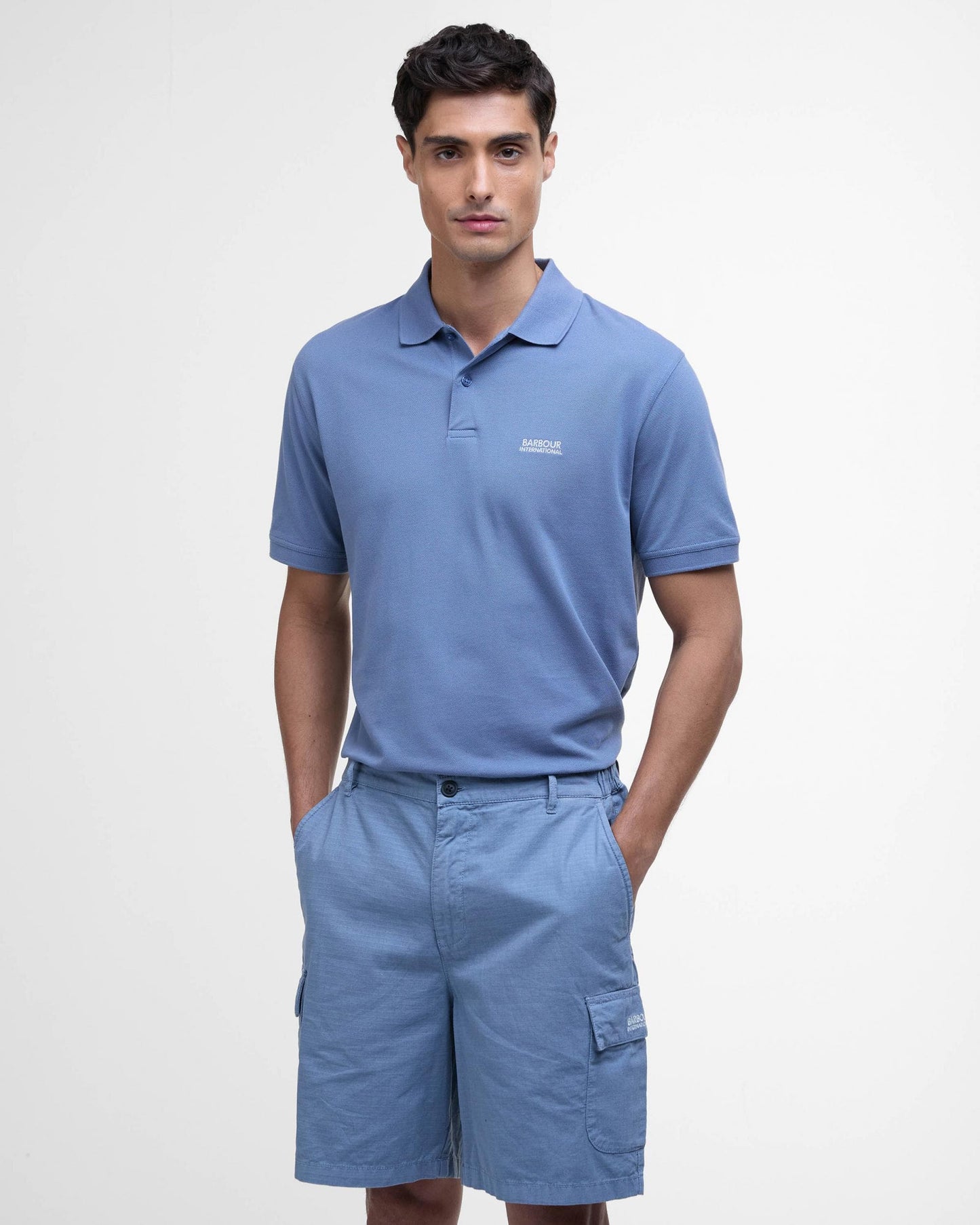 Barbour International Mens Ripstop Shorts - Washed Blue