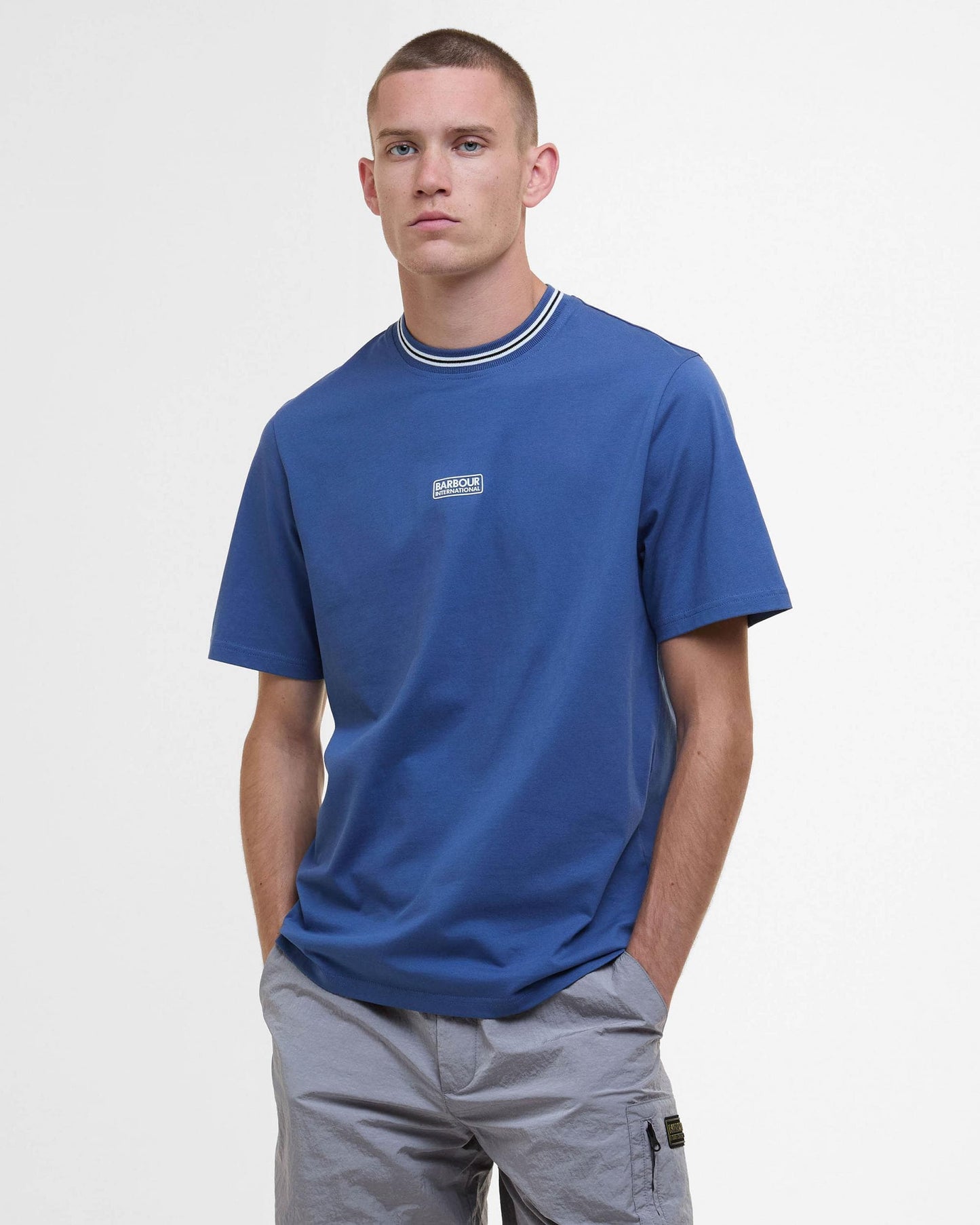 Barbour International Central Logo Mens T-Shirt