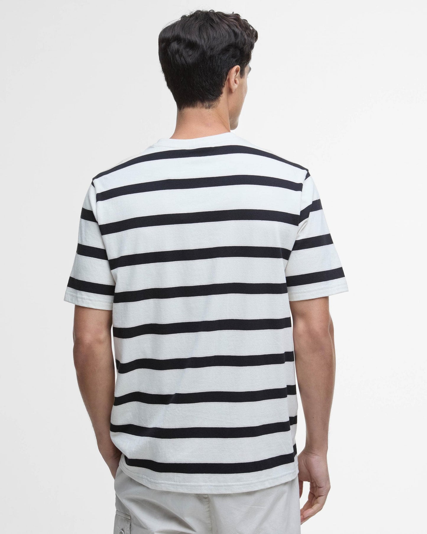 Barbour International Luca Stripe Mens T-Shirt - Whisper White