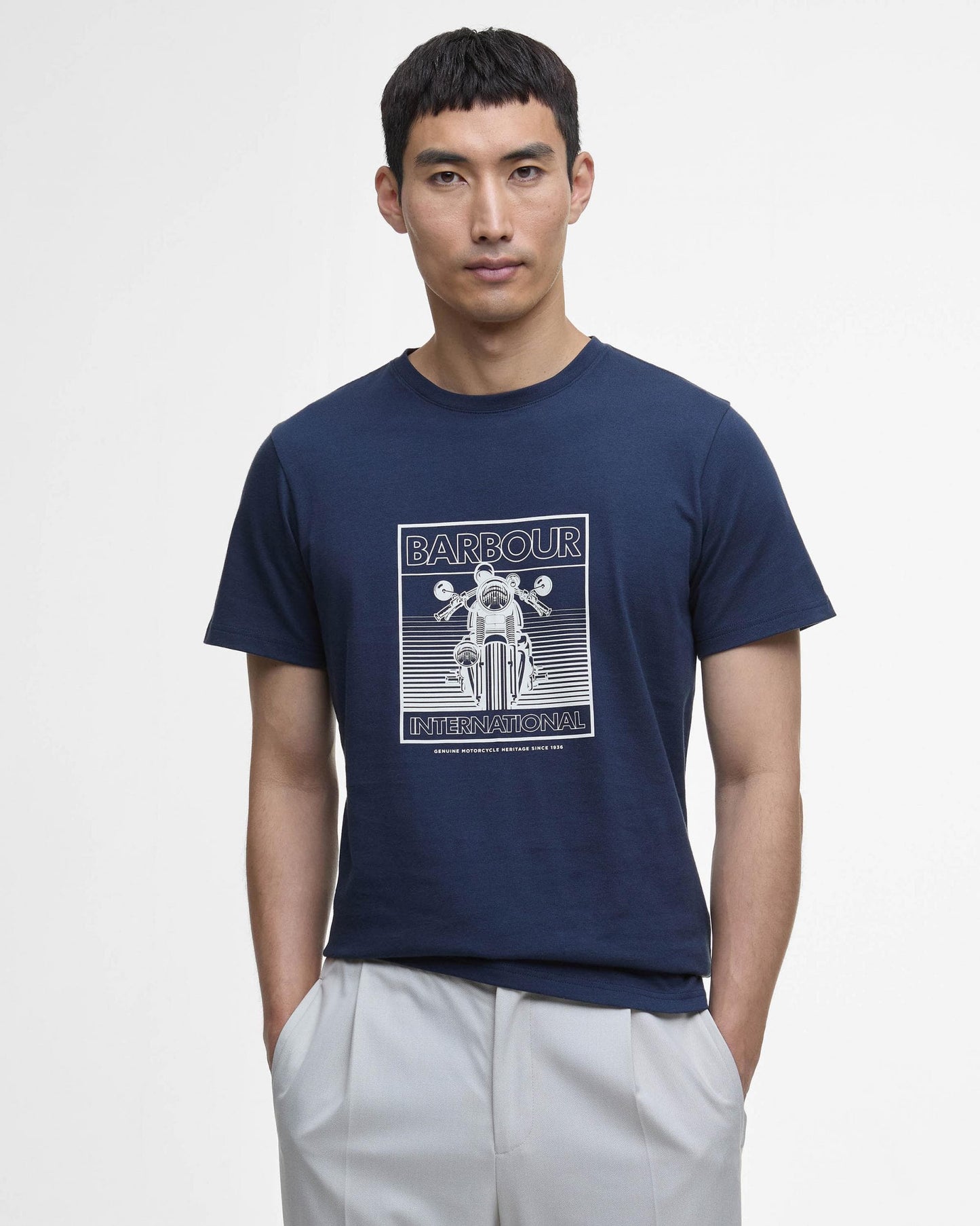 Barbour International Barbour International Track Graphic Mens T-Shirt