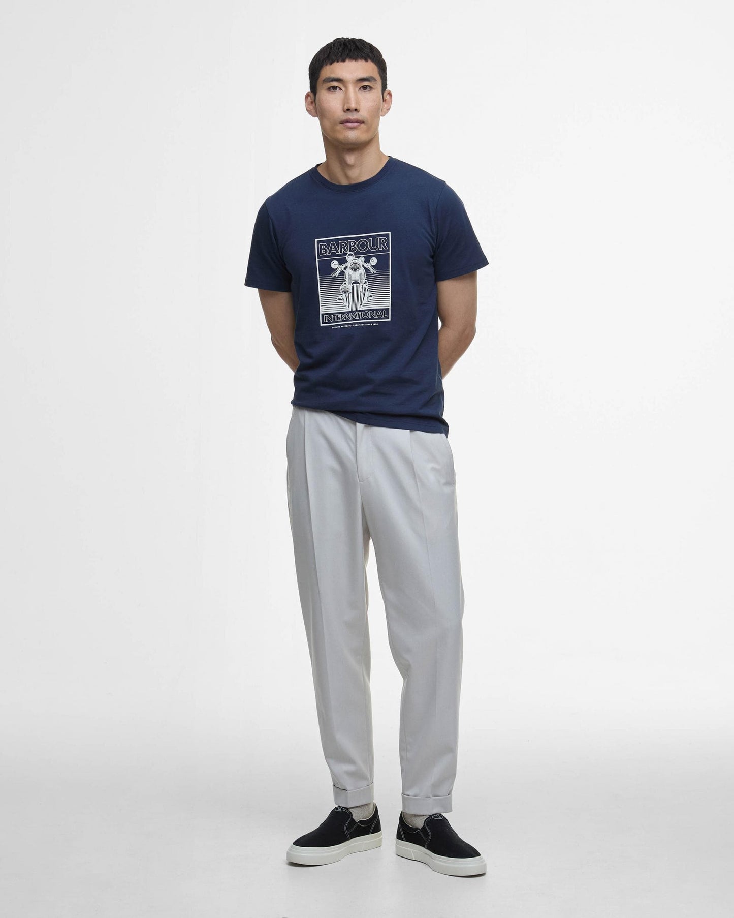 Barbour International Barbour International Track Graphic Mens T-Shirt