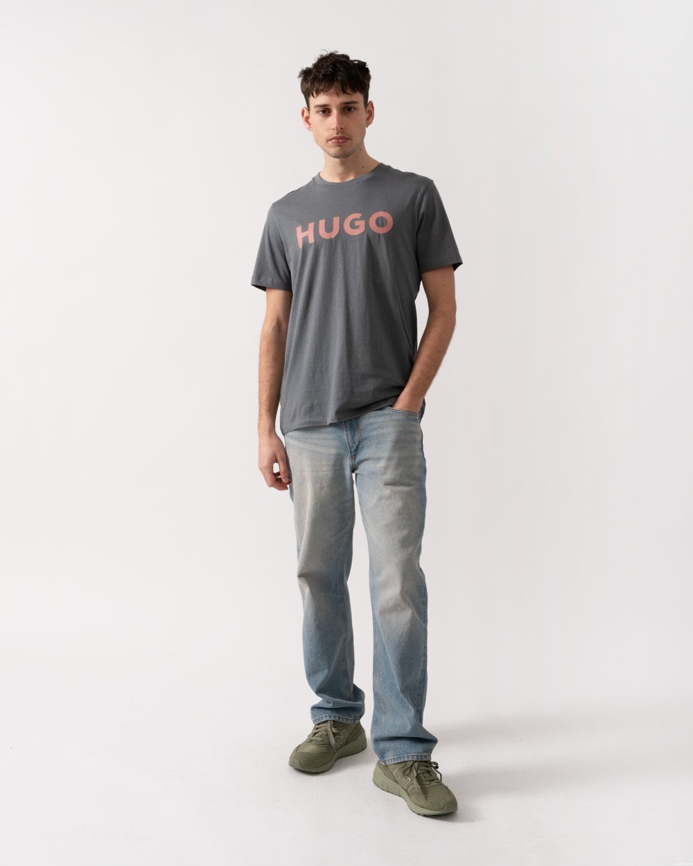 HUGO Dulivio Mens T-Shirt - Open Grey 086