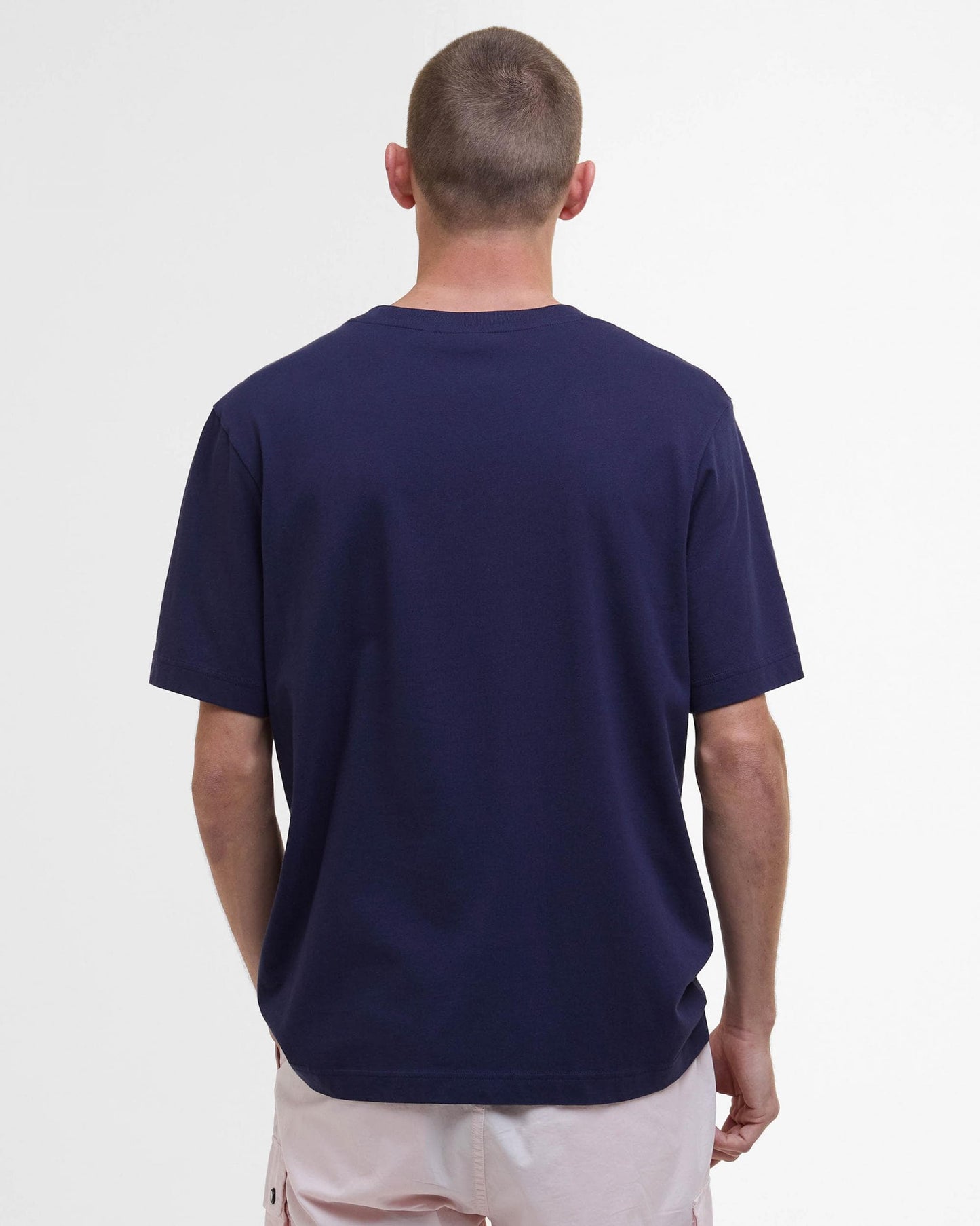 Barbour International Camo Ikat Mens T-Shirt - Midnight Blue