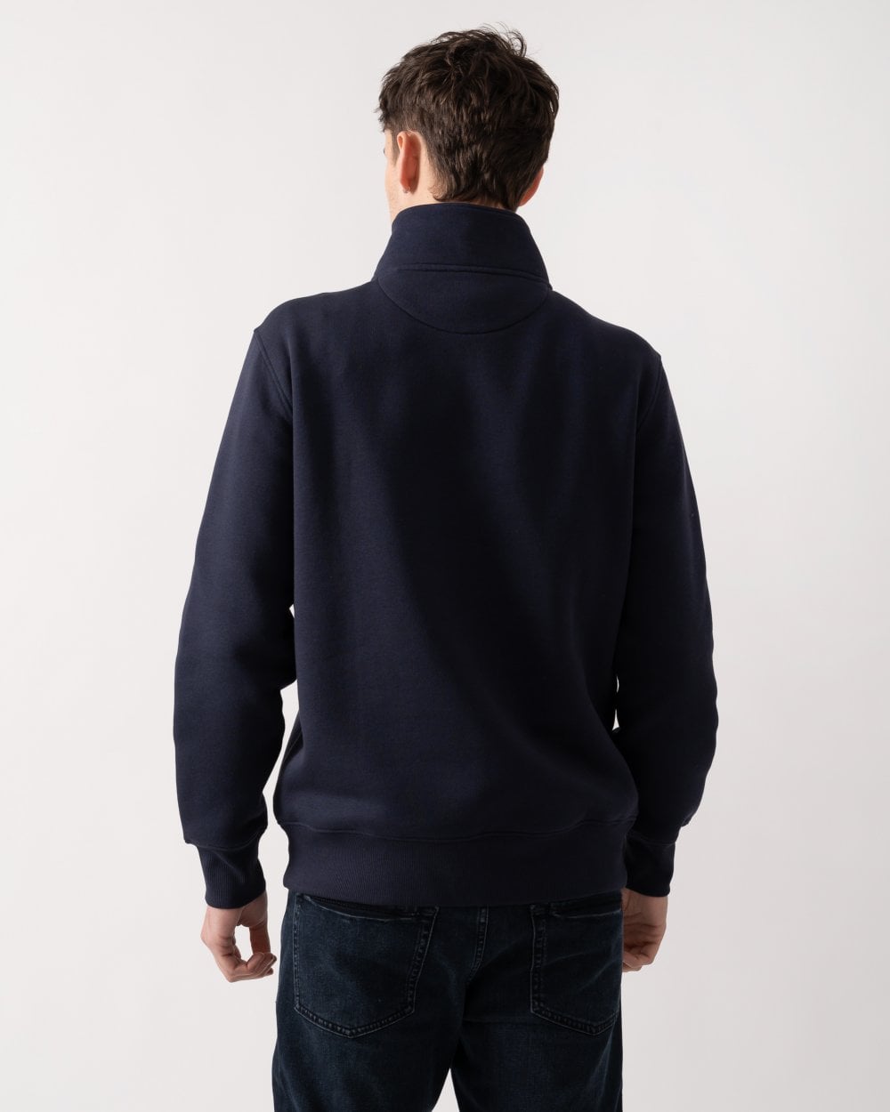 GANT GANT Mens Seasonal Graphic Half Zip Sweatshirt